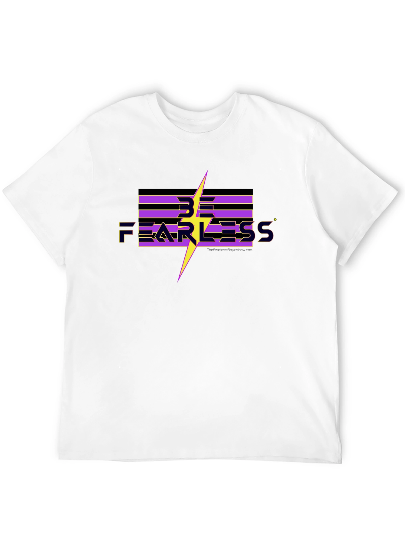 Be Fearless Graphic Tee - Black Cotton T-Shirt