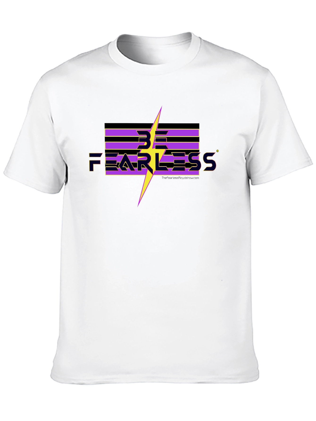 Be Fearless Graphic Tee - Black Cotton T-Shirt