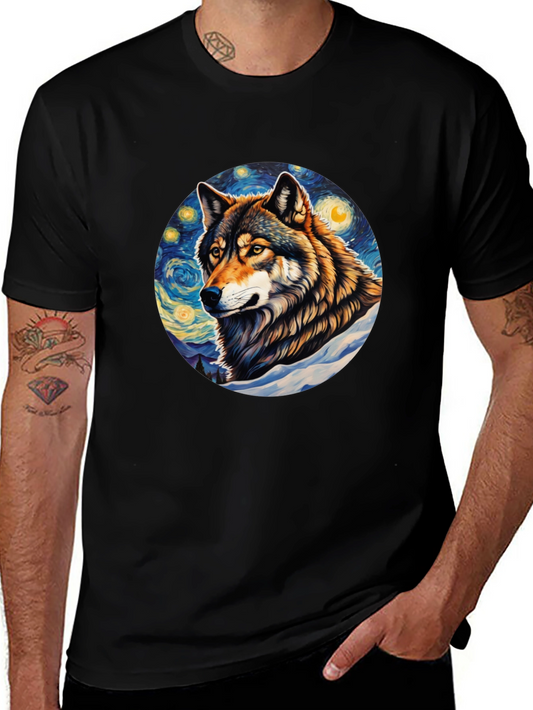 Wolf Starry Night T-Shirt