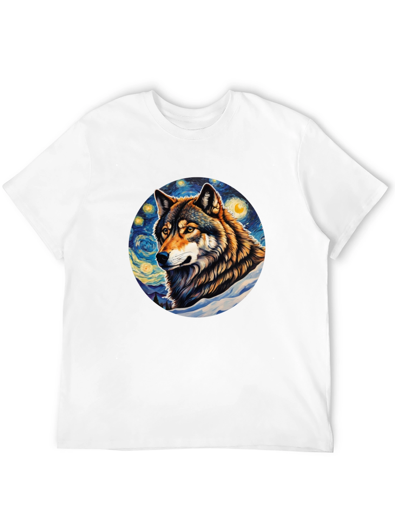 Wolf Starry Night T-Shirt