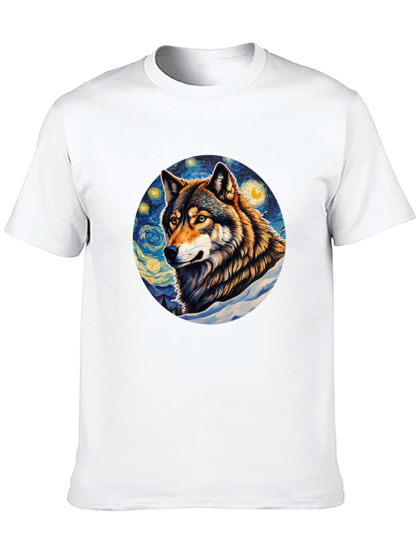 Wolf Starry Night T-Shirt