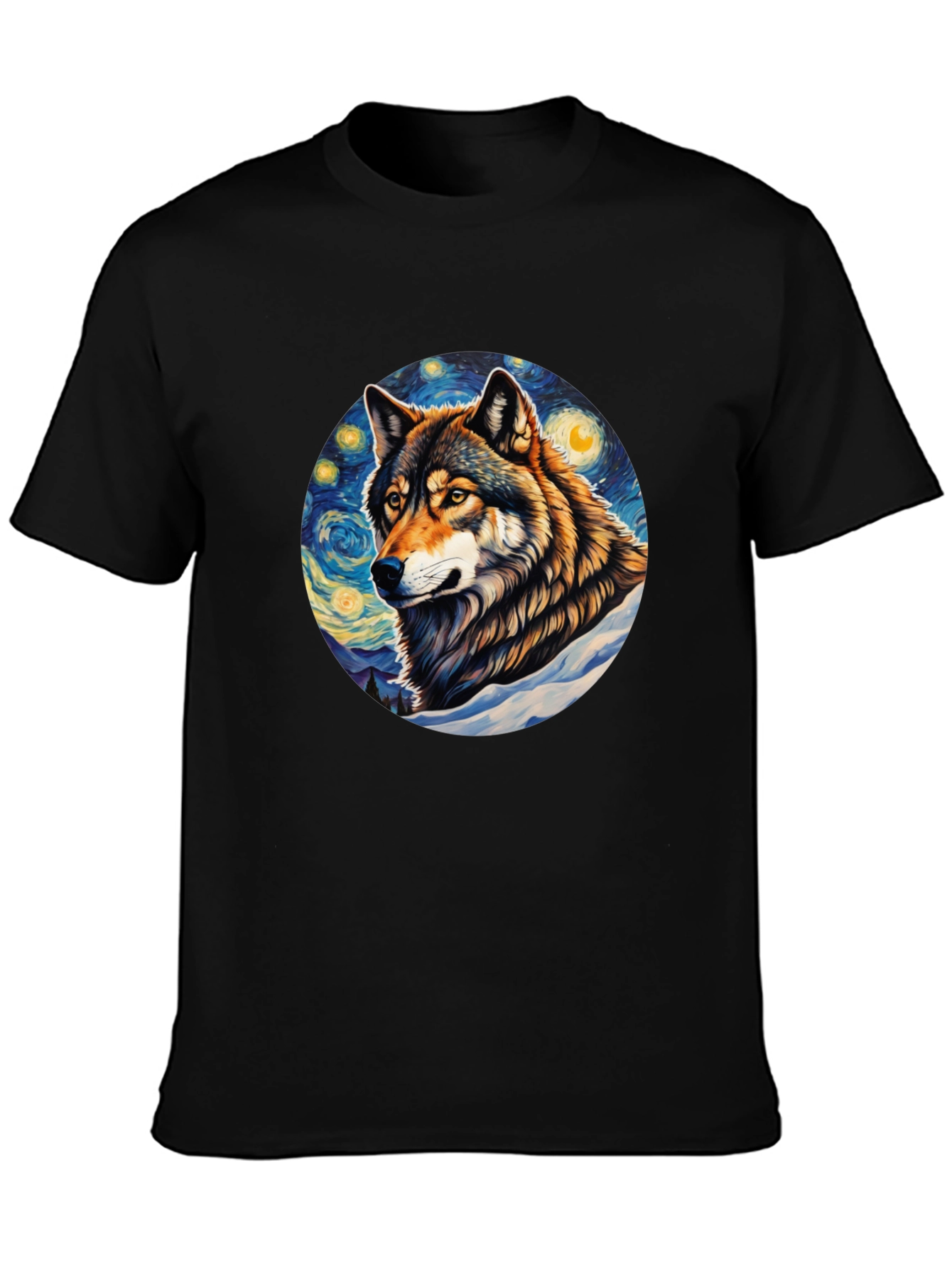 Wolf Starry Night T-Shirt