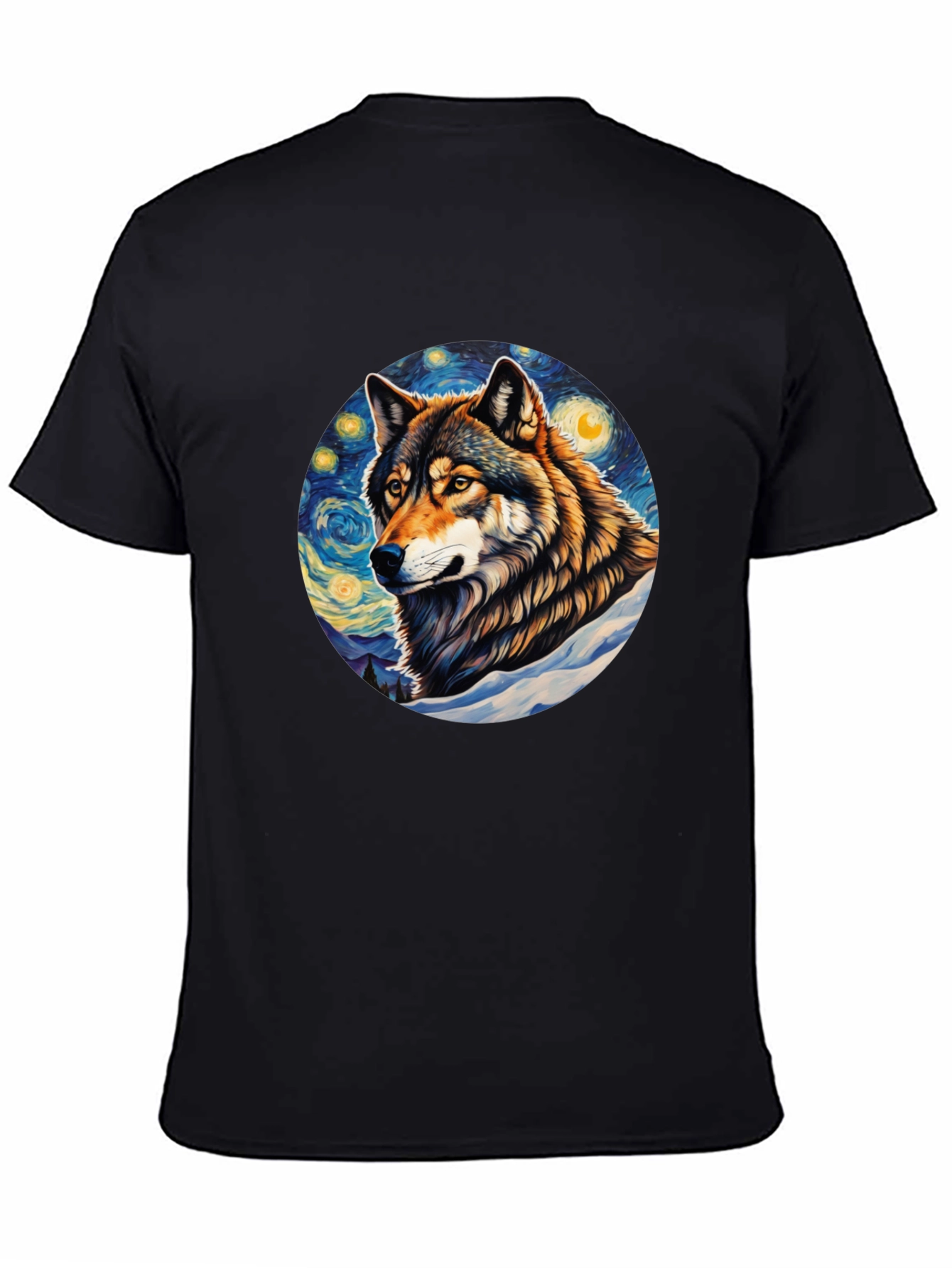 Wolf Starry Night T-Shirt