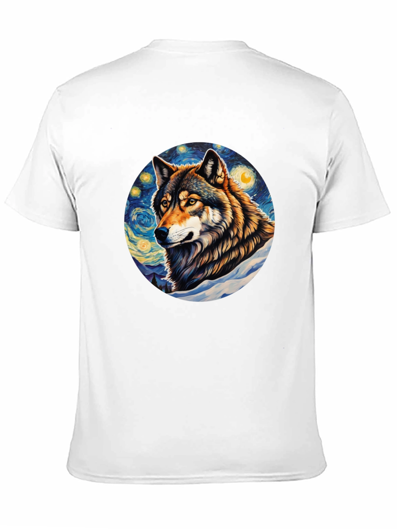 Wolf Starry Night T-Shirt
