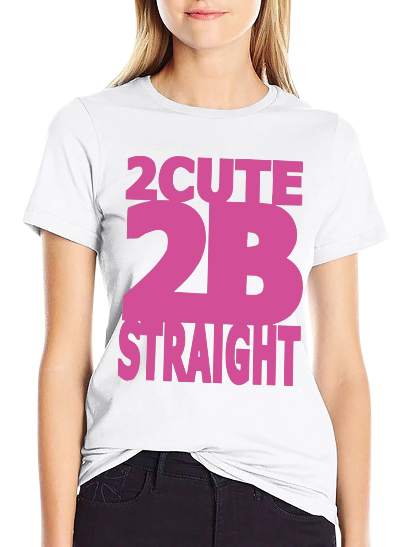 2 Cute 2B Straight Graphic Tee