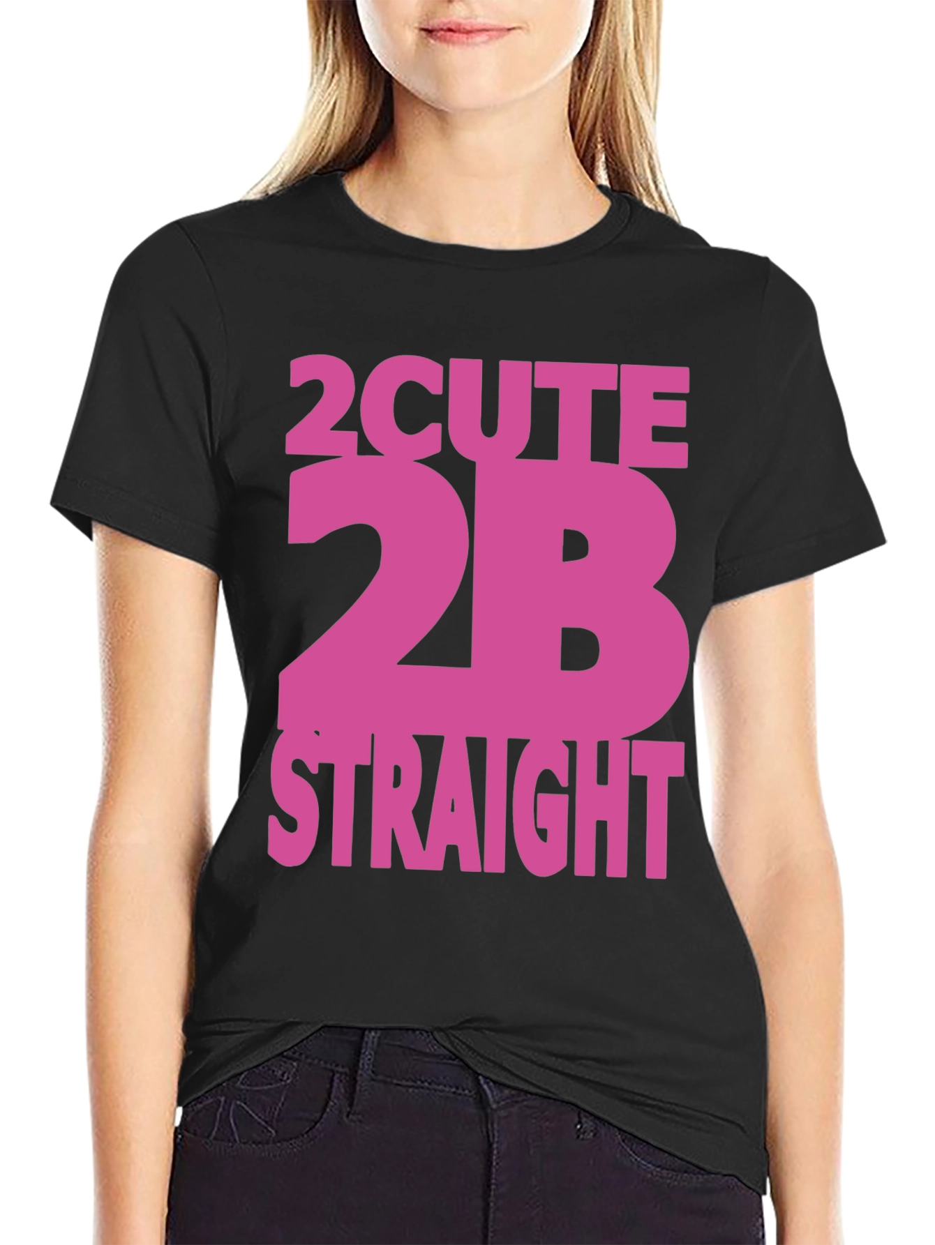 2 Cute 2B Straight Graphic Tee