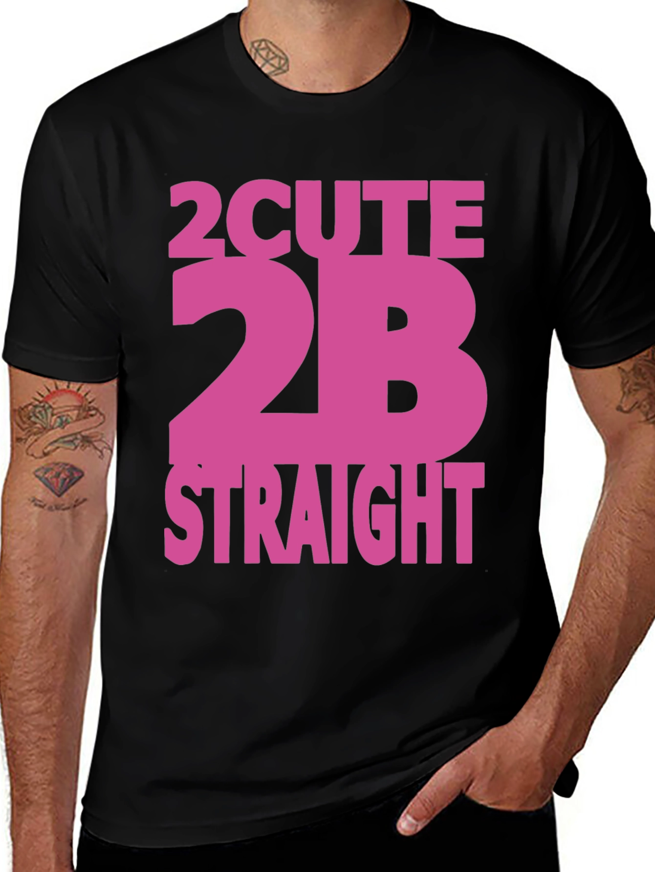 2 Cute 2B Straight Graphic Tee