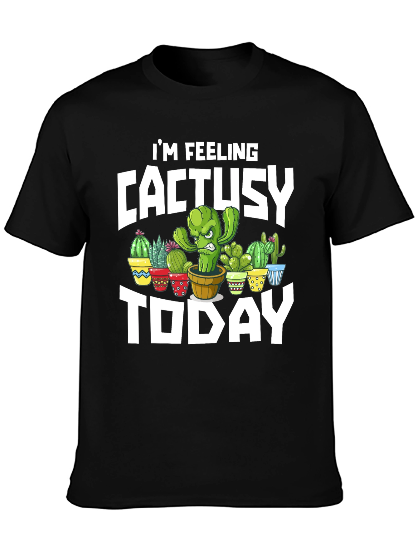 CactUsy Today T-Shirt - Humorous Cactus Graphic Tee