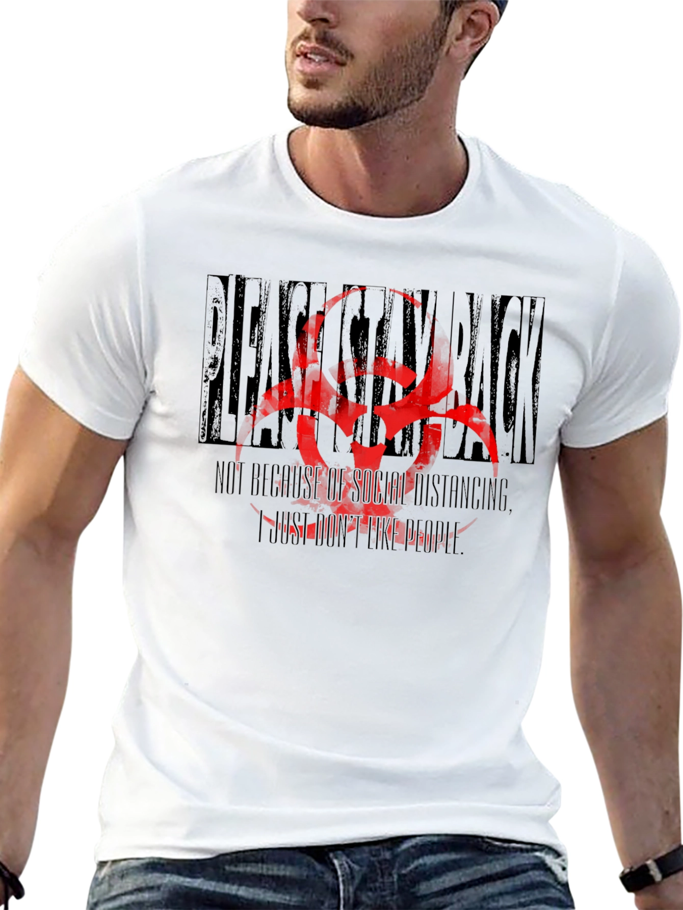 Stay Back T-Shirt - Social Distancing Humor Tee