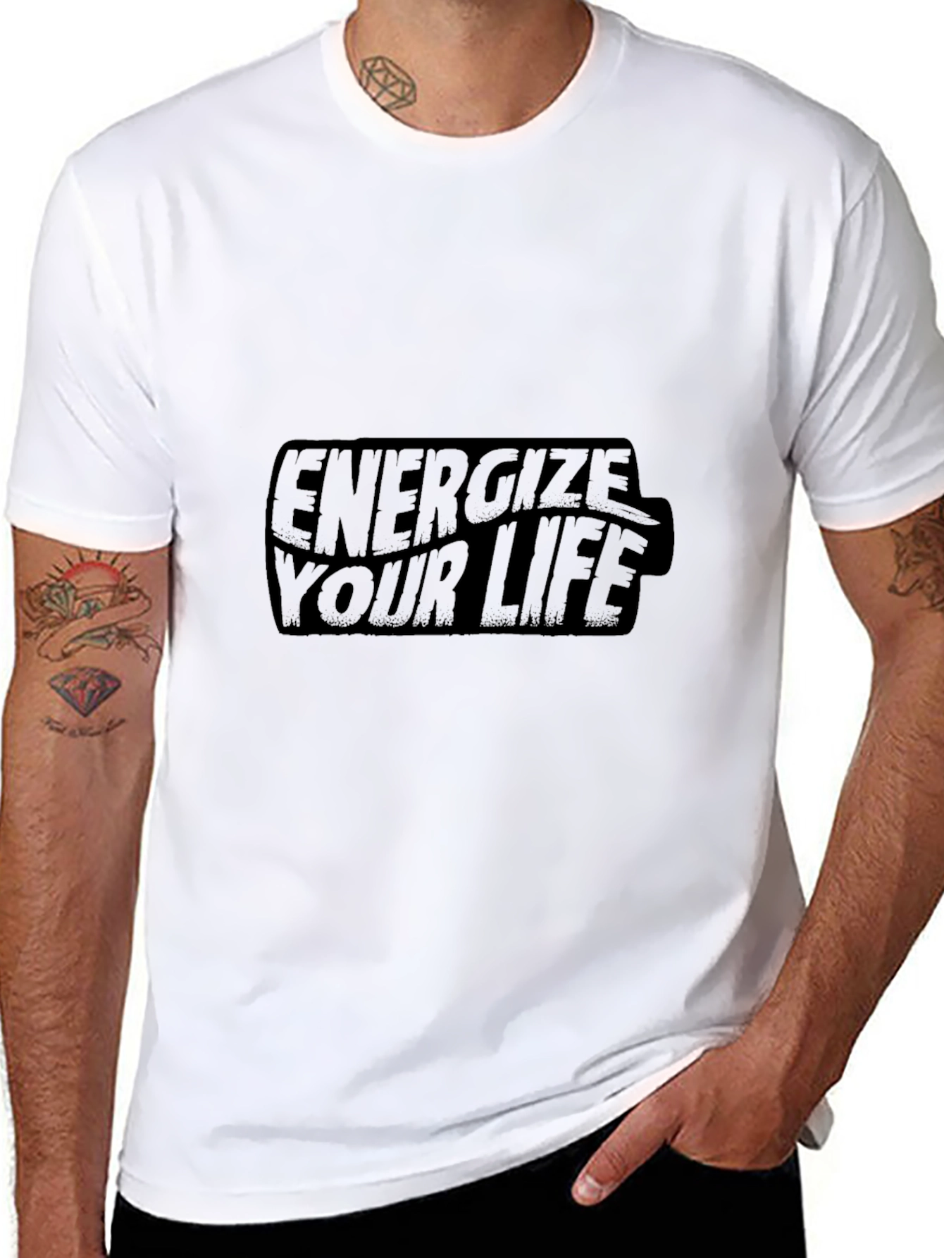 Energize Your Life Black T-Shirt