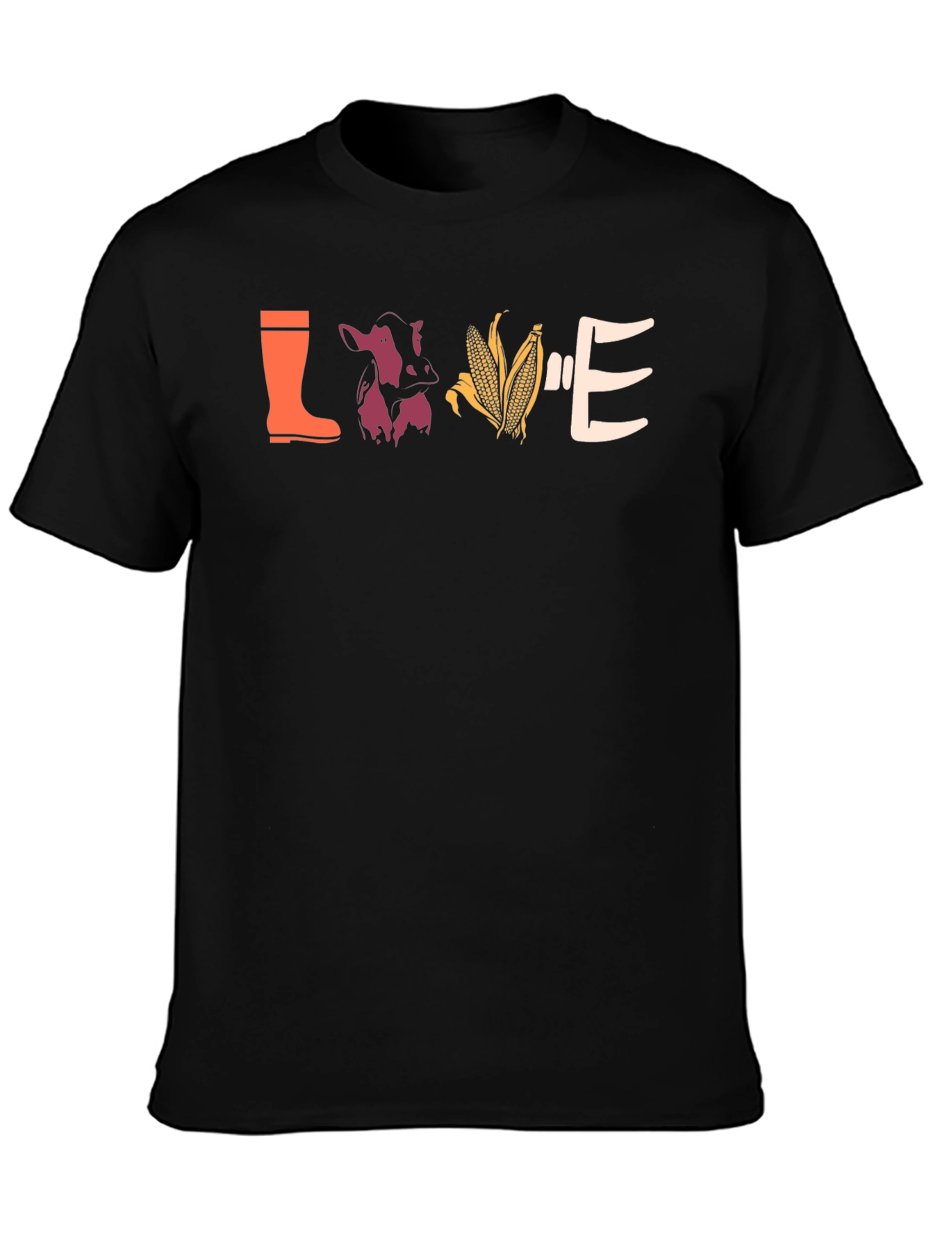 Love Farming Black T-Shirt
