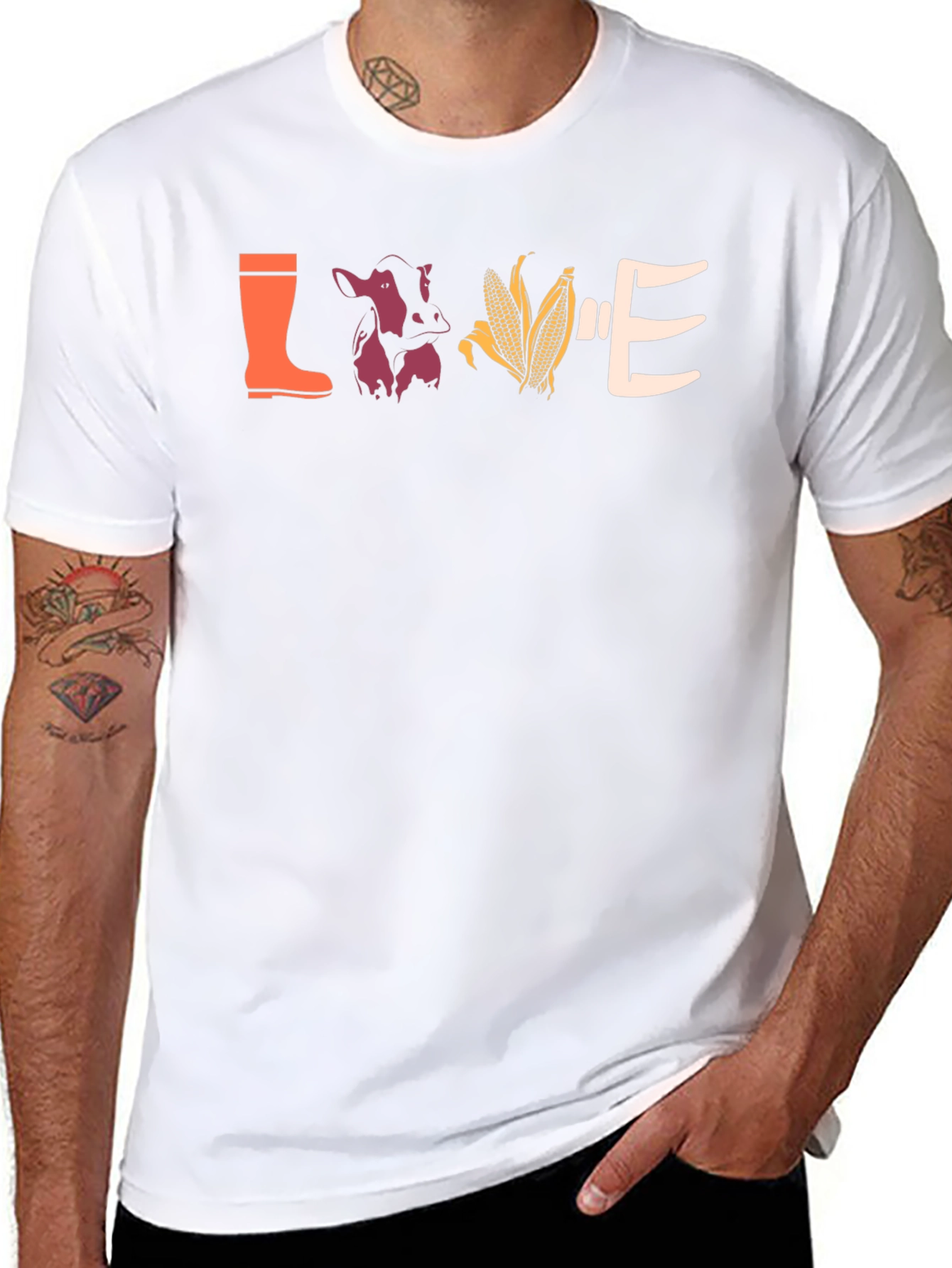 Love Farming Black T-Shirt