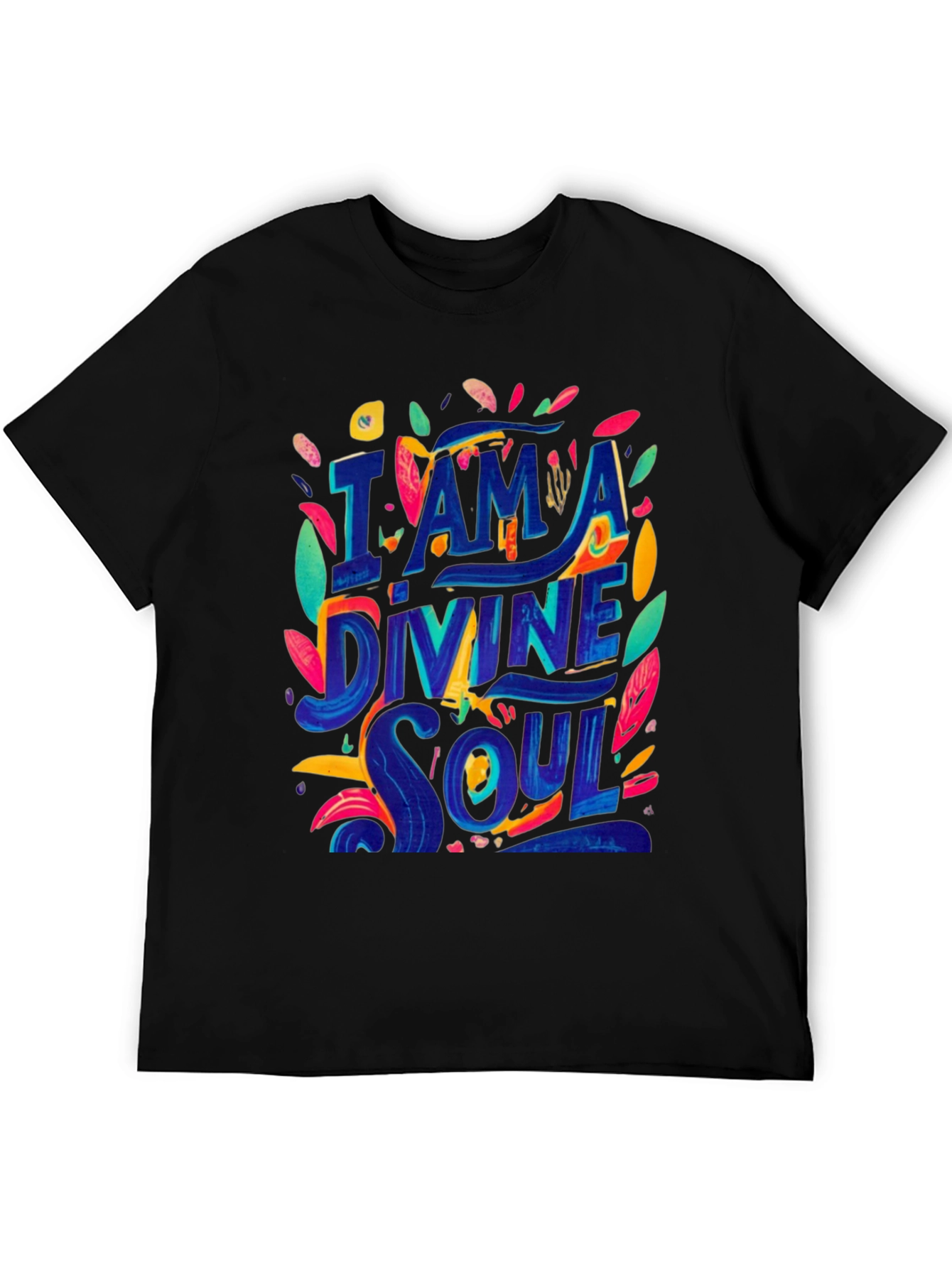 I am a Divine Soul Black Graphic Tee