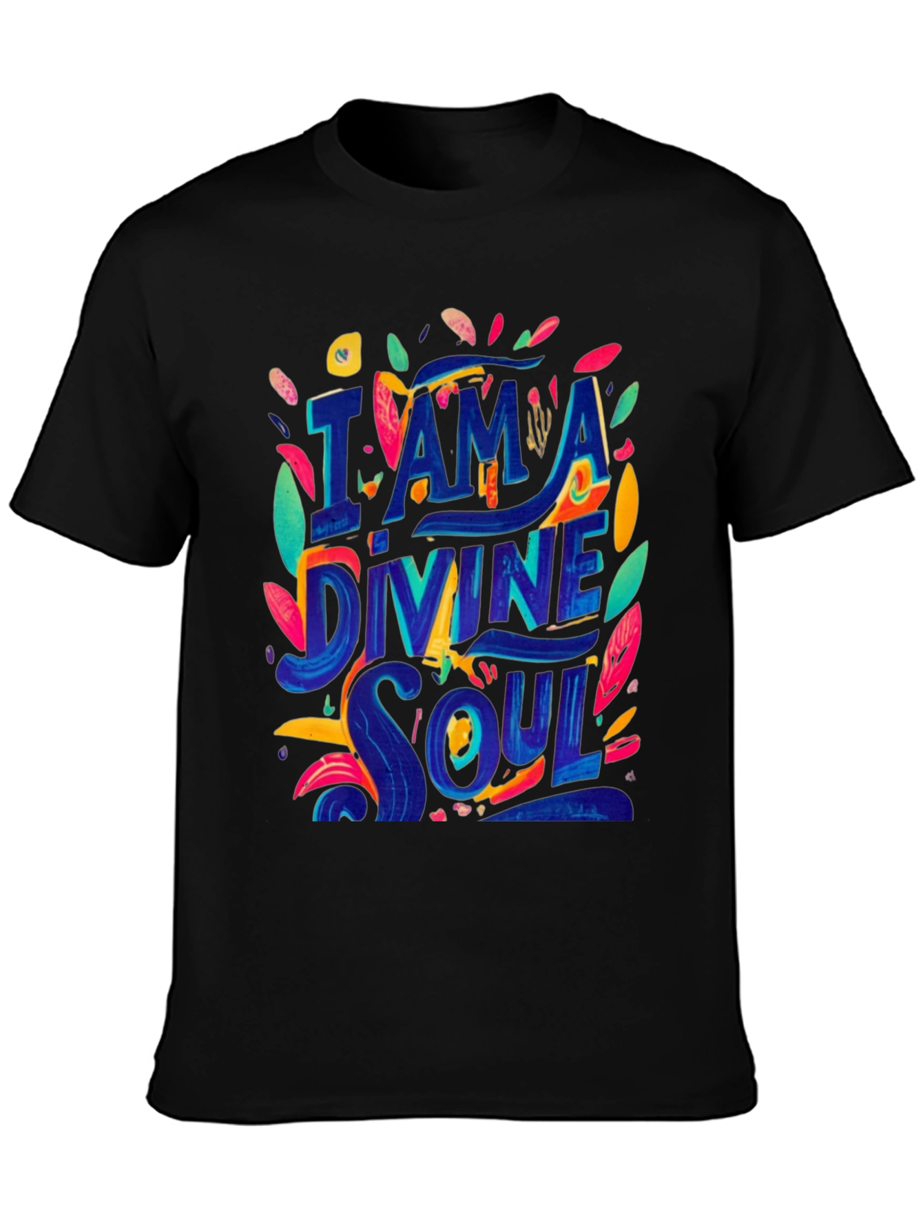 I am a Divine Soul Black Graphic Tee