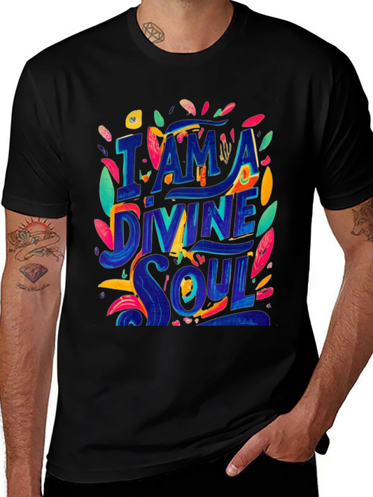 I am a Divine Soul Black Graphic Tee