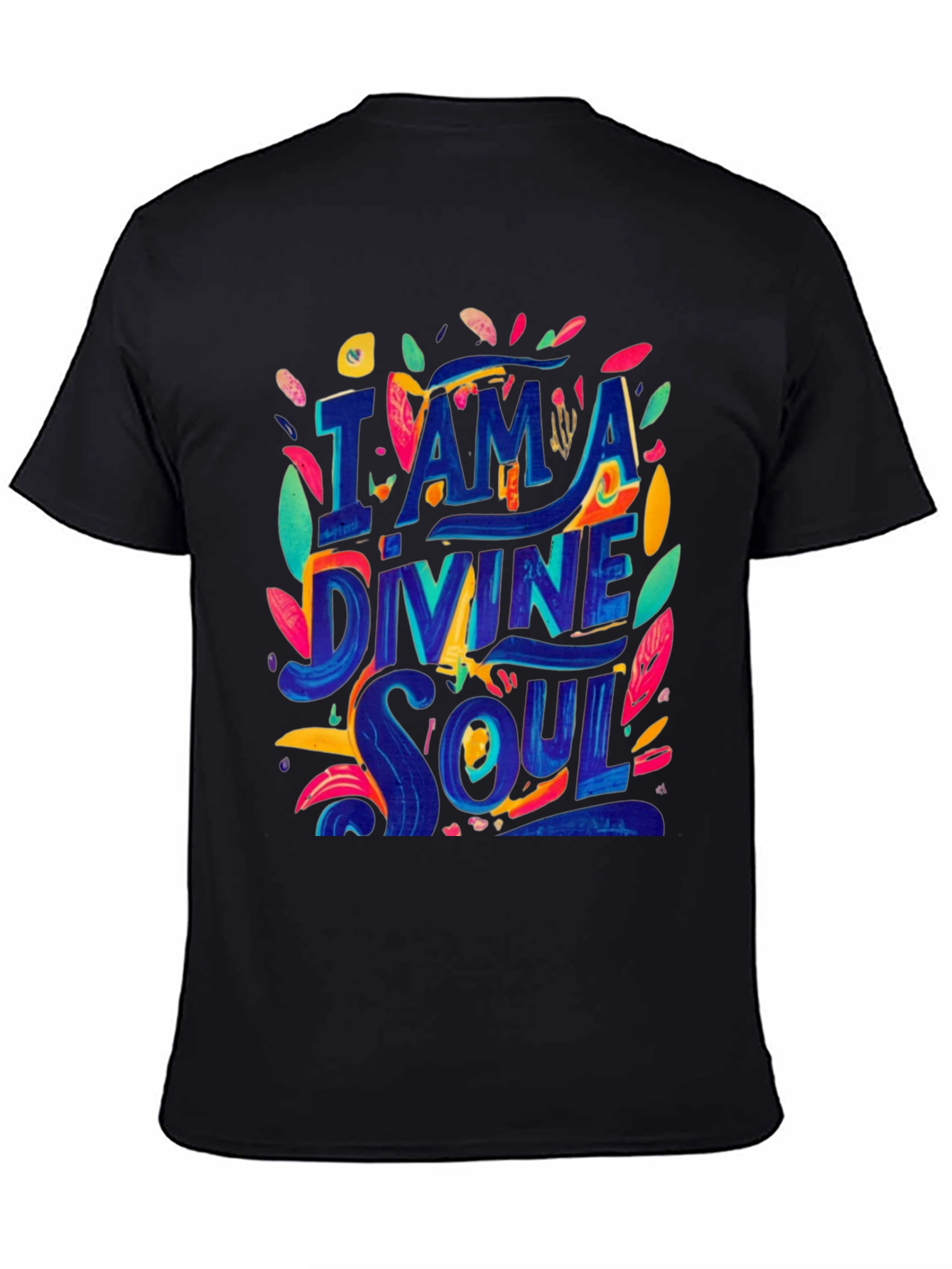 I am a Divine Soul Black Graphic Tee