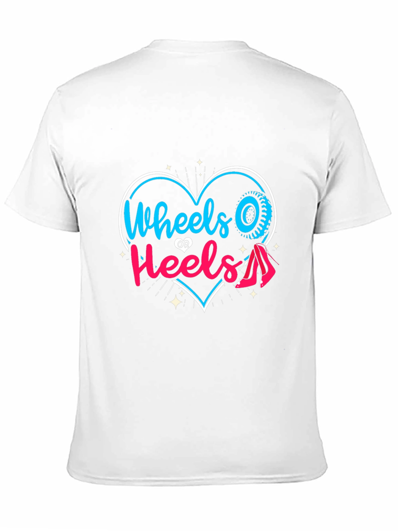 Wheels or Heels T-Shirt - Gender Reveal