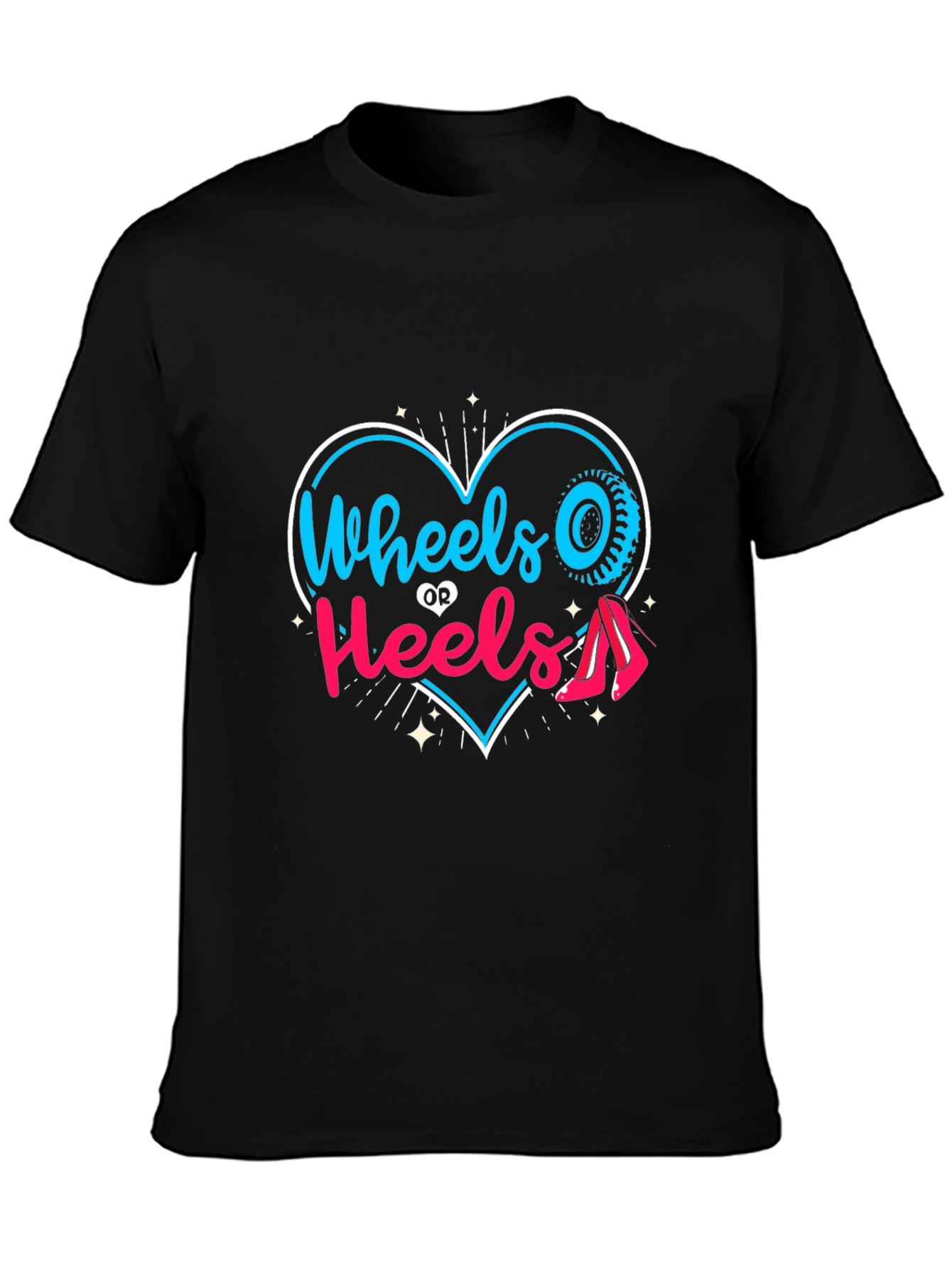 Wheels or Heels T-Shirt - Gender Reveal