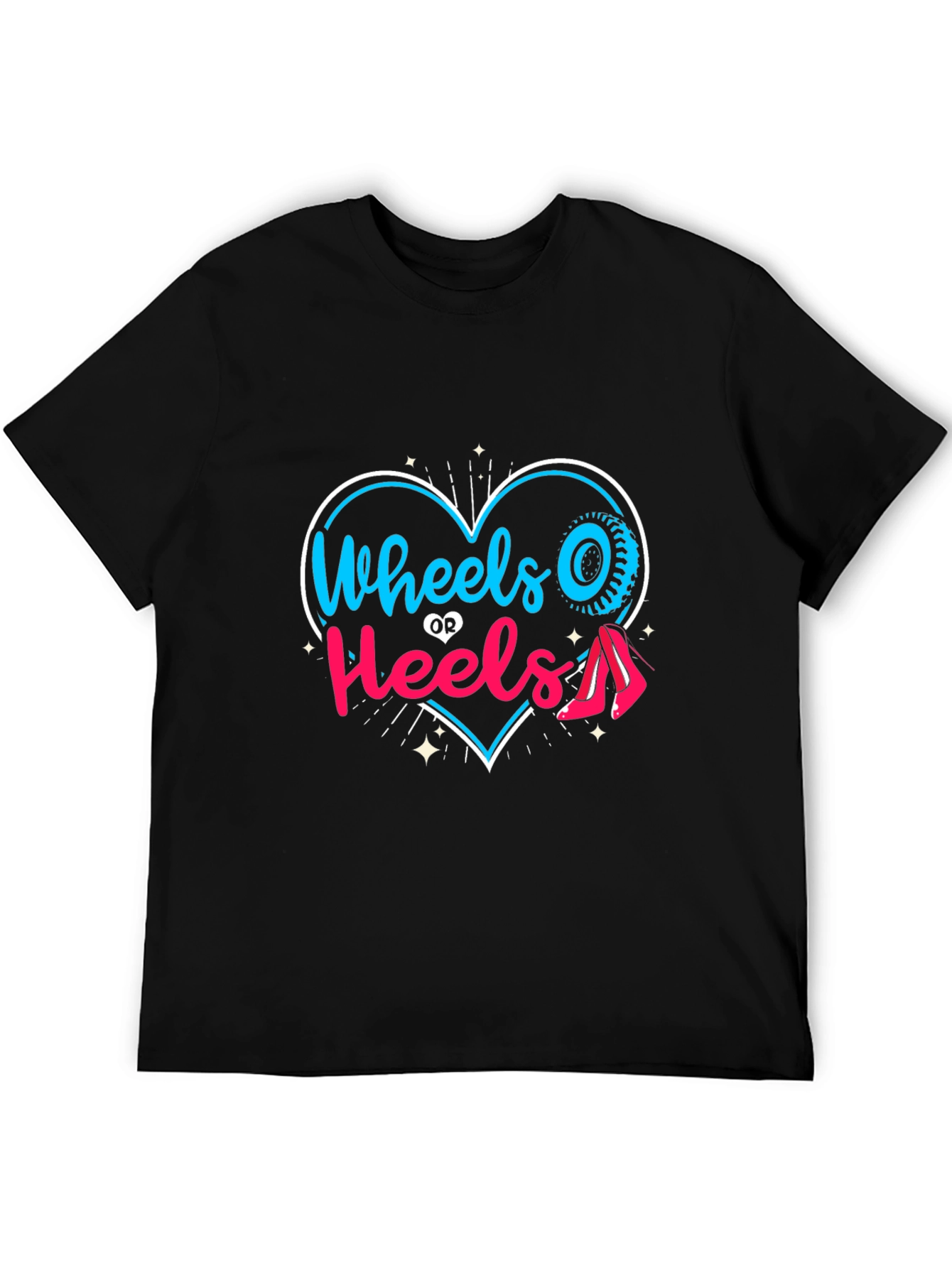 Wheels or Heels T-Shirt - Gender Reveal