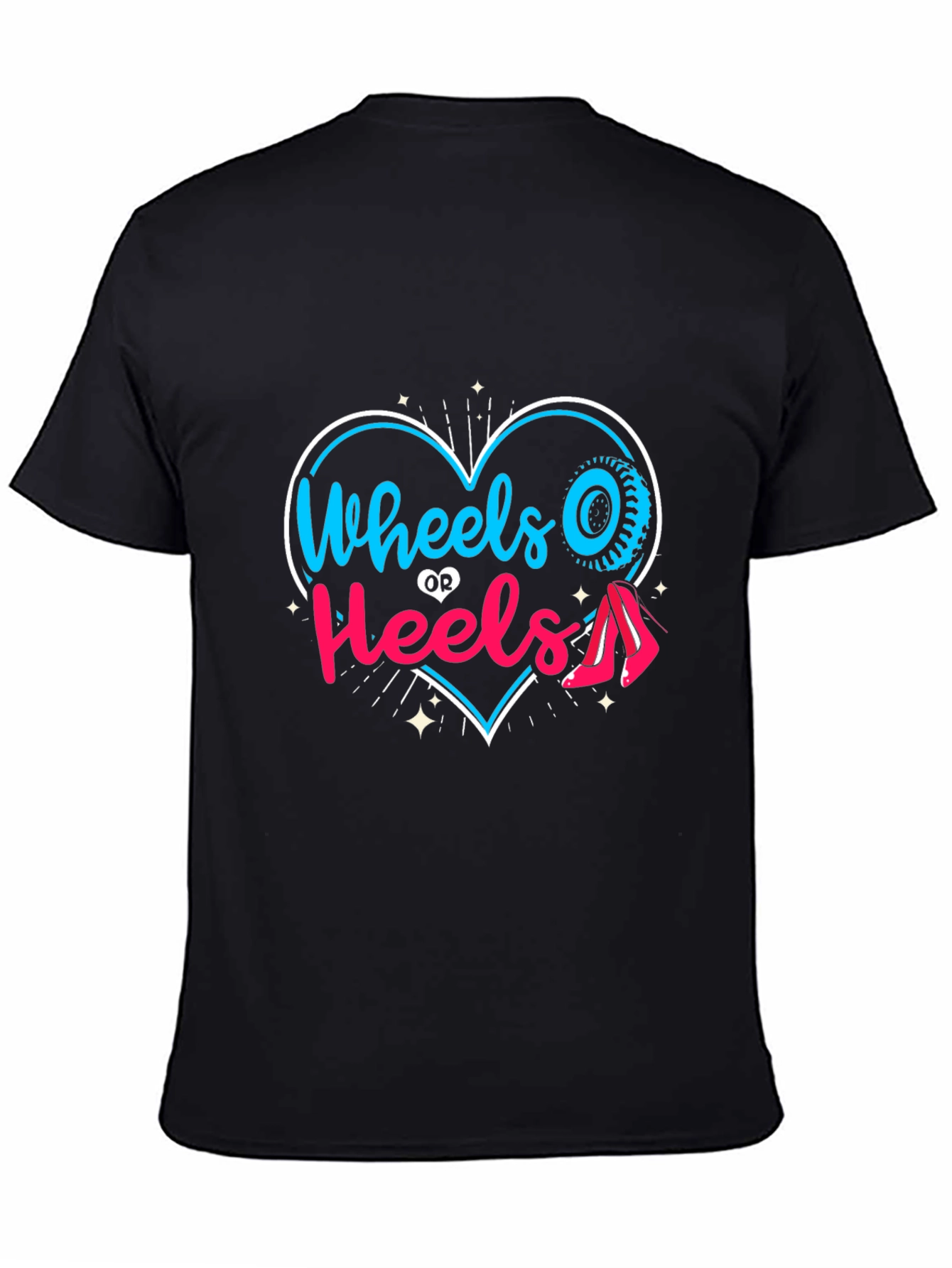 Wheels or Heels T-Shirt - Gender Reveal