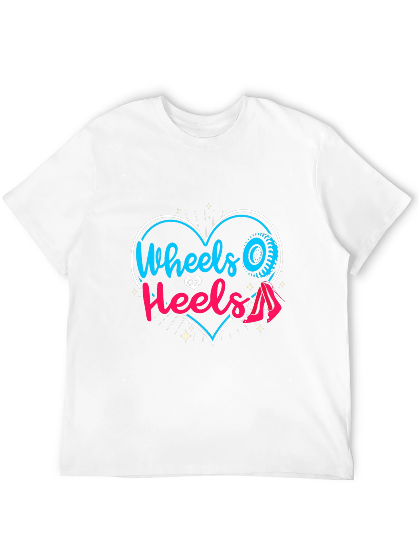 Wheels or Heels T-Shirt - Gender Reveal