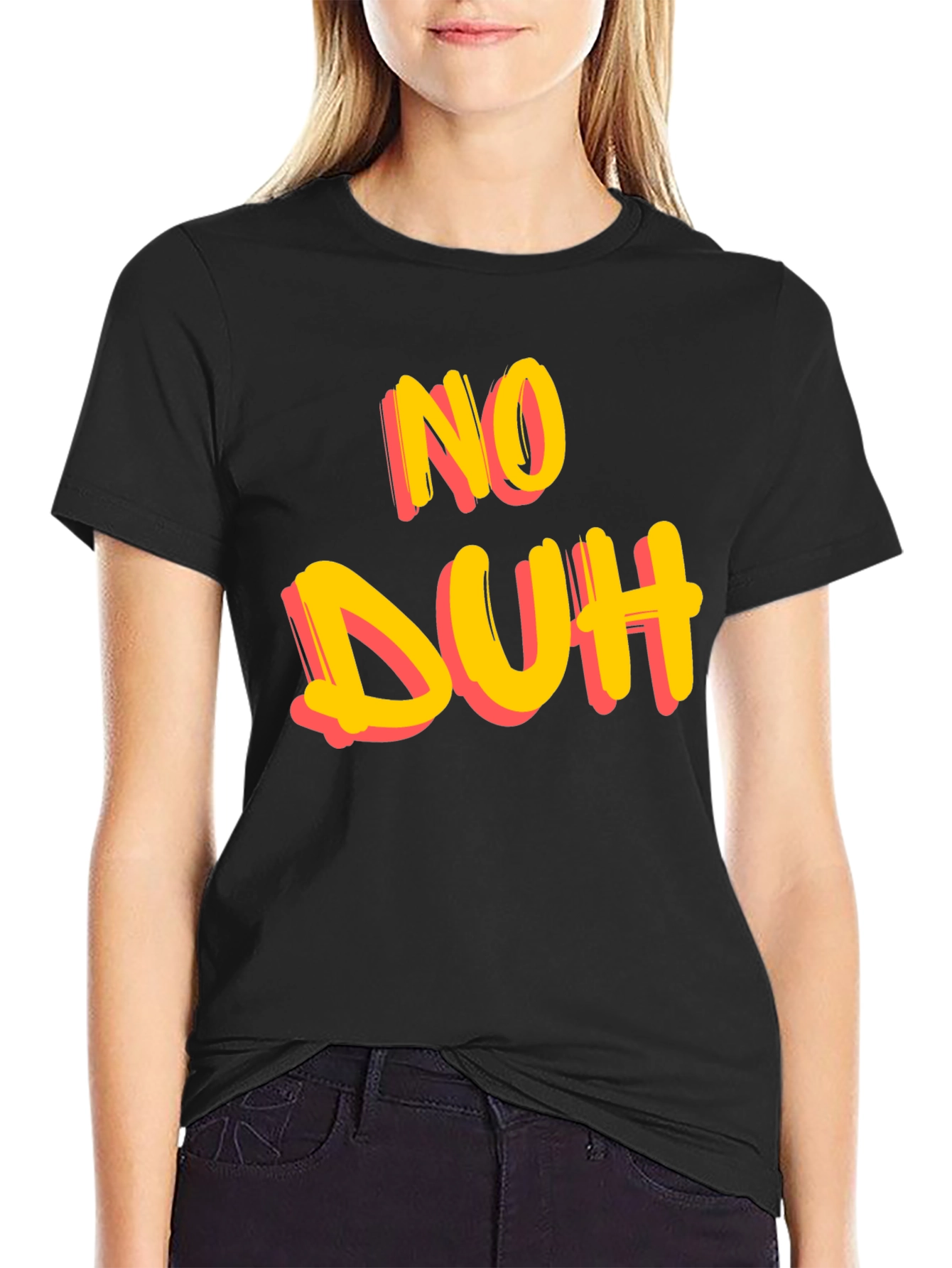 No Duh Graphic Tee - Casual Cotton T-Shirt