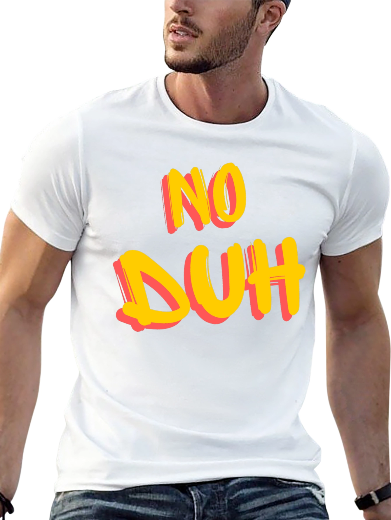 No Duh Graphic Tee - Casual Cotton T-Shirt
