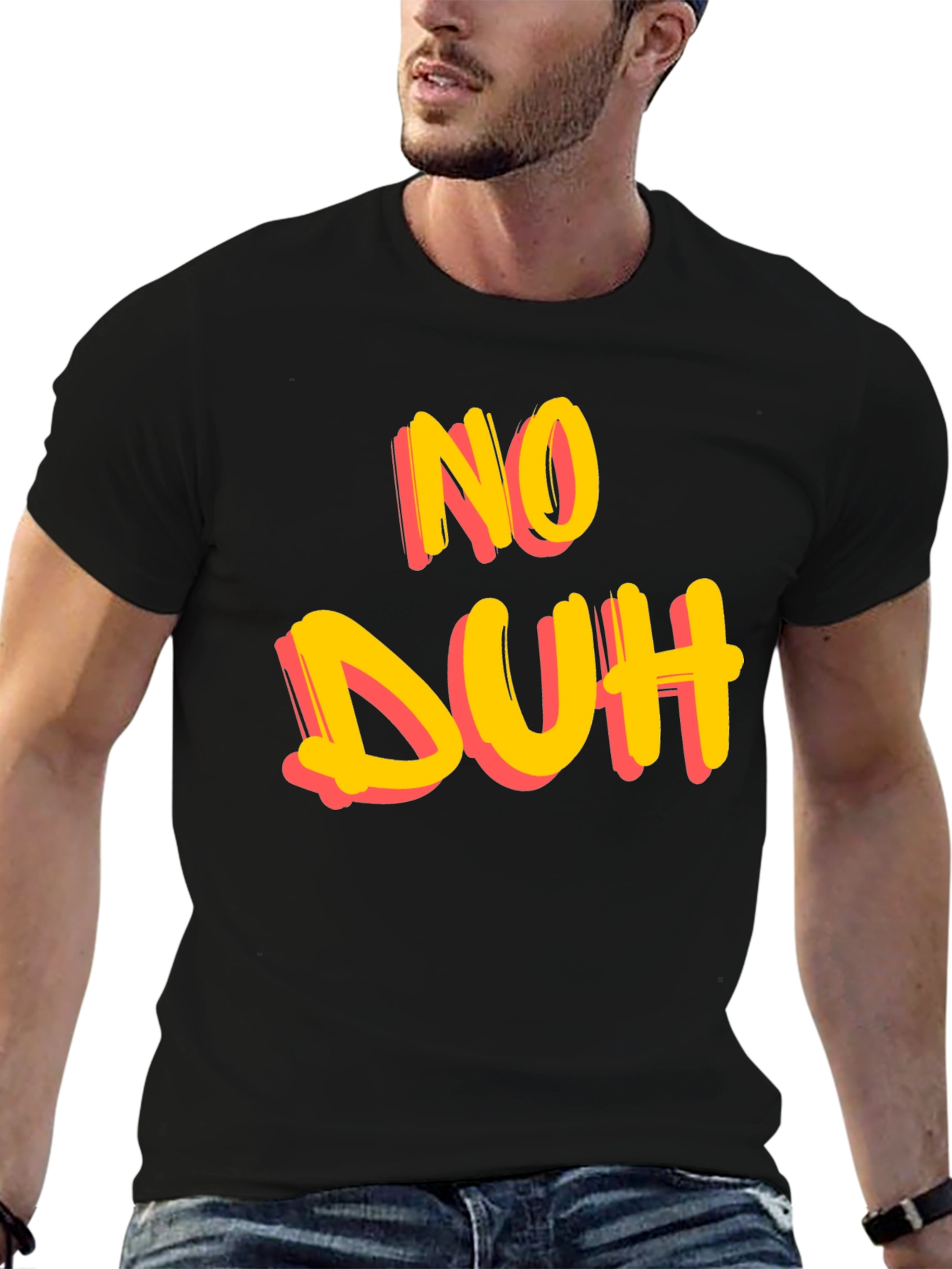 No Duh Graphic Tee - Casual Cotton T-Shirt
