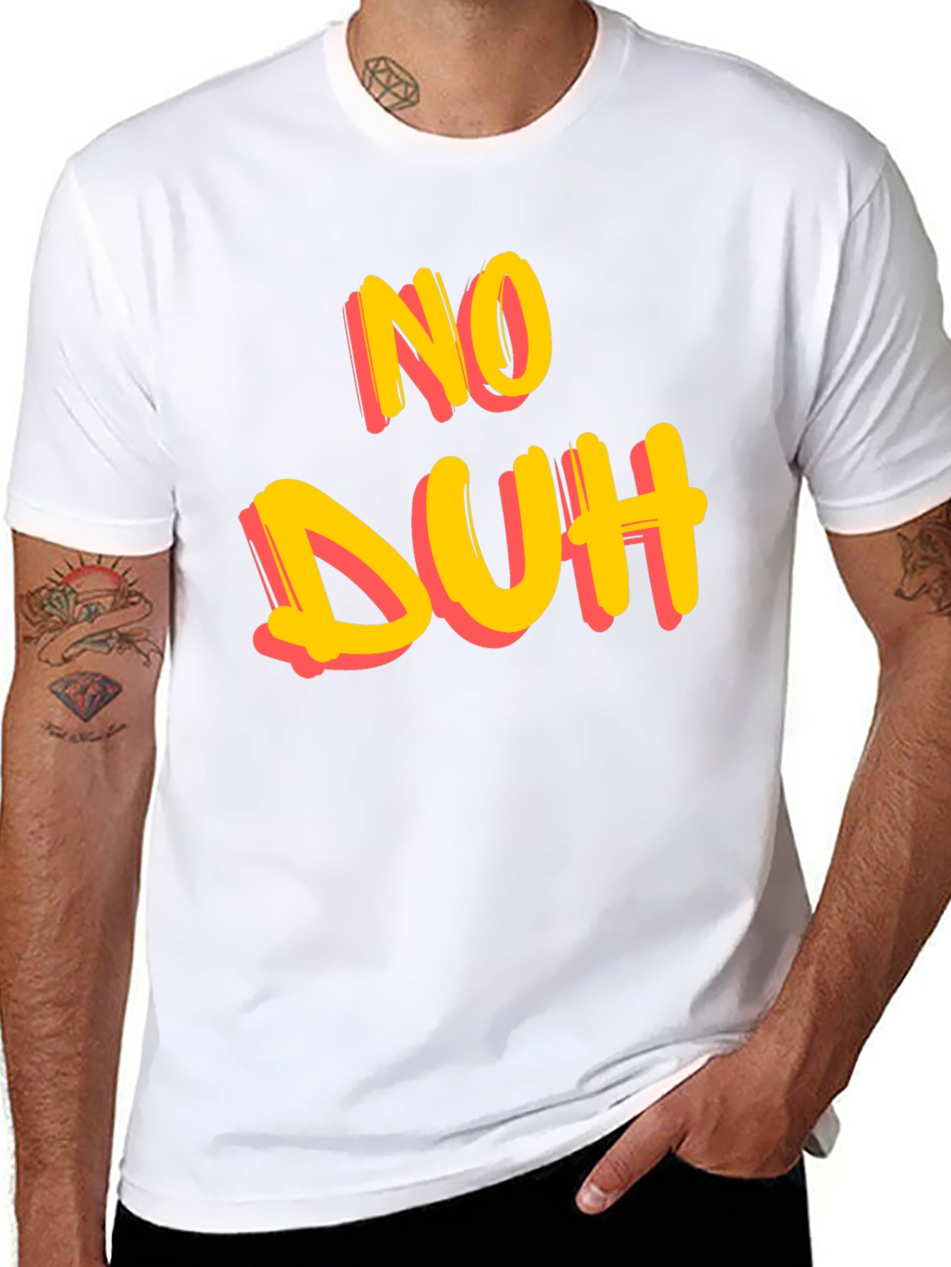 No Duh Graphic Tee - Casual Cotton T-Shirt