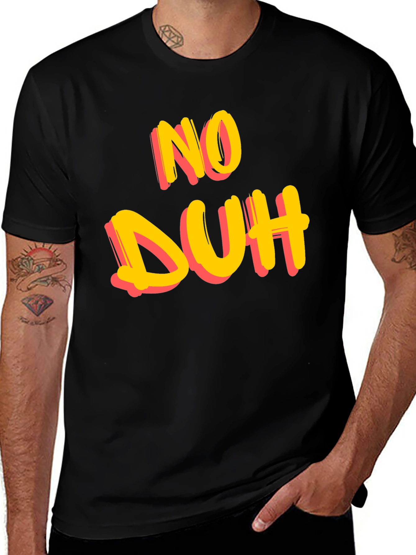 No Duh Graphic Tee - Casual Cotton T-Shirt