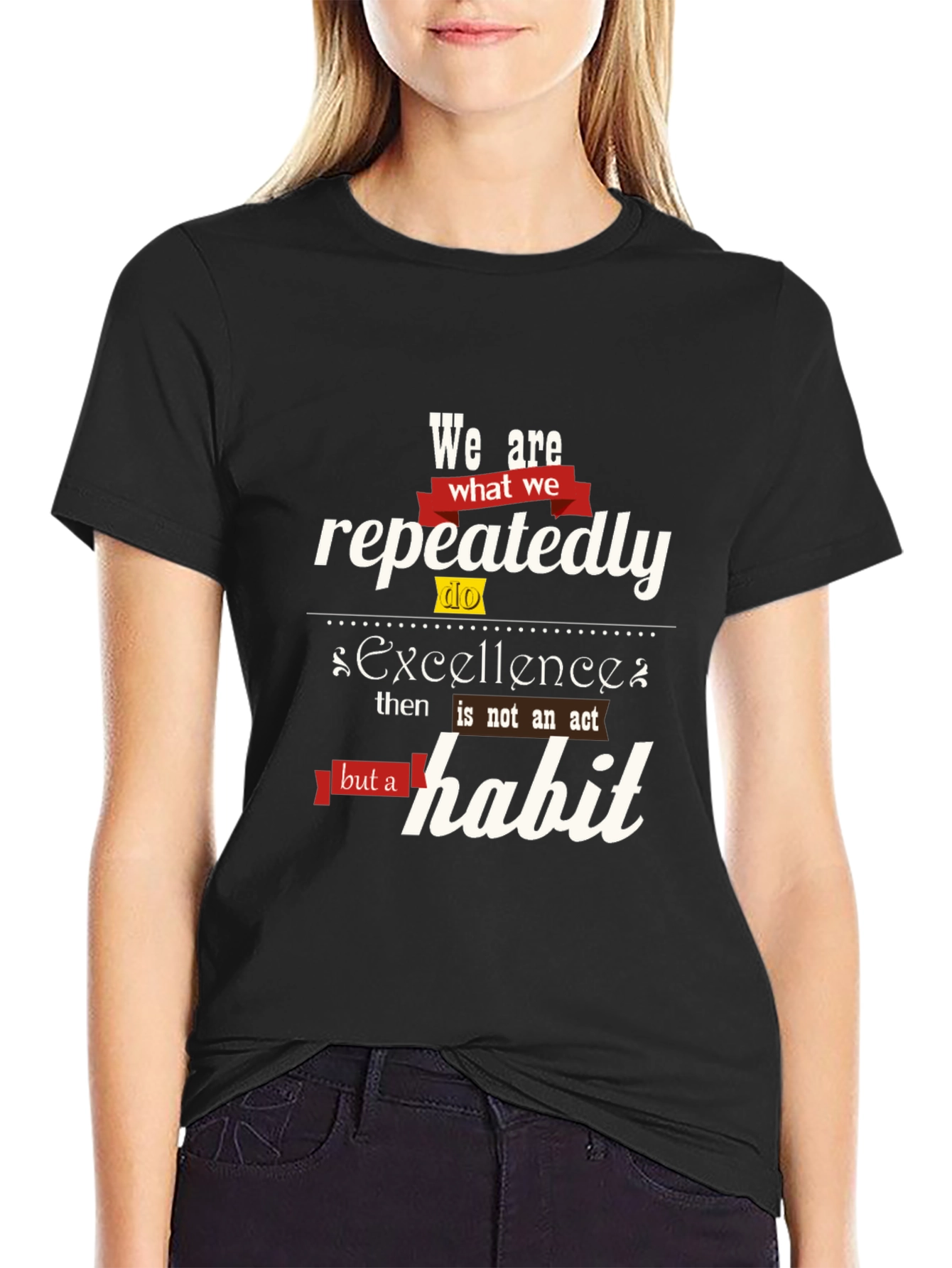 Excellence Habit Tee - Motivational Quote Shirt