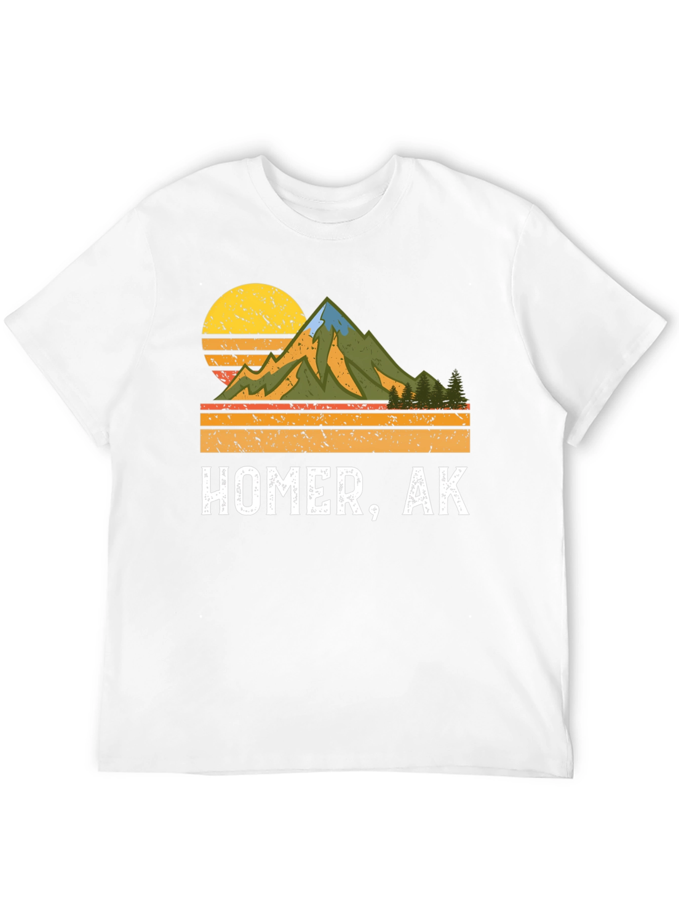 Homer Alaska Retro Graphic T-Shirt