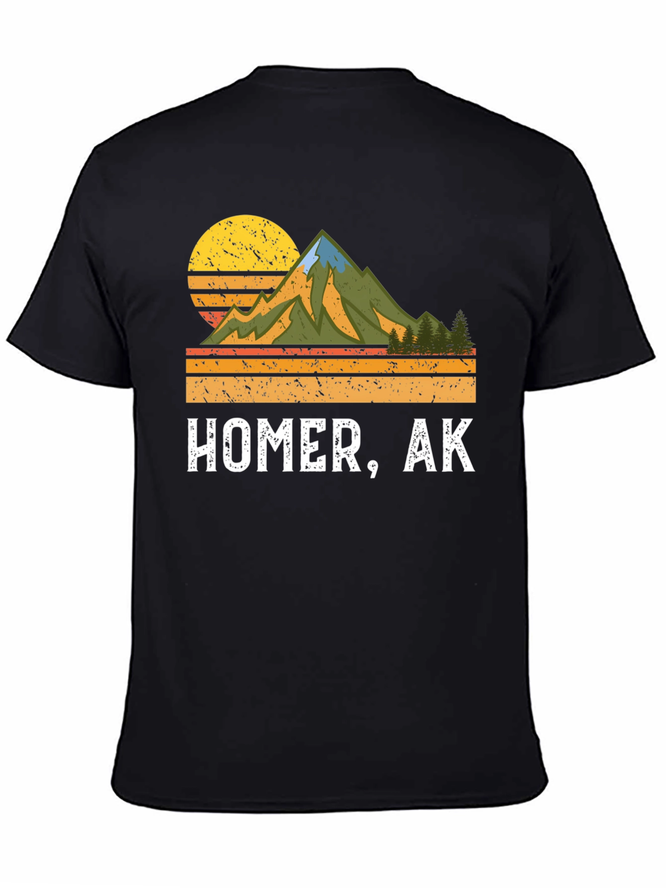 Homer Alaska Retro Graphic T-Shirt