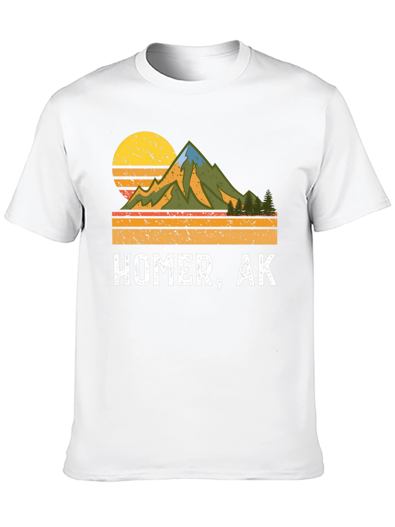 Homer Alaska Retro Graphic T-Shirt