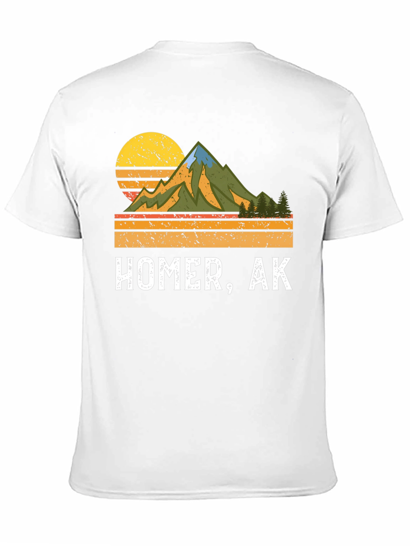Homer Alaska Retro Graphic T-Shirt