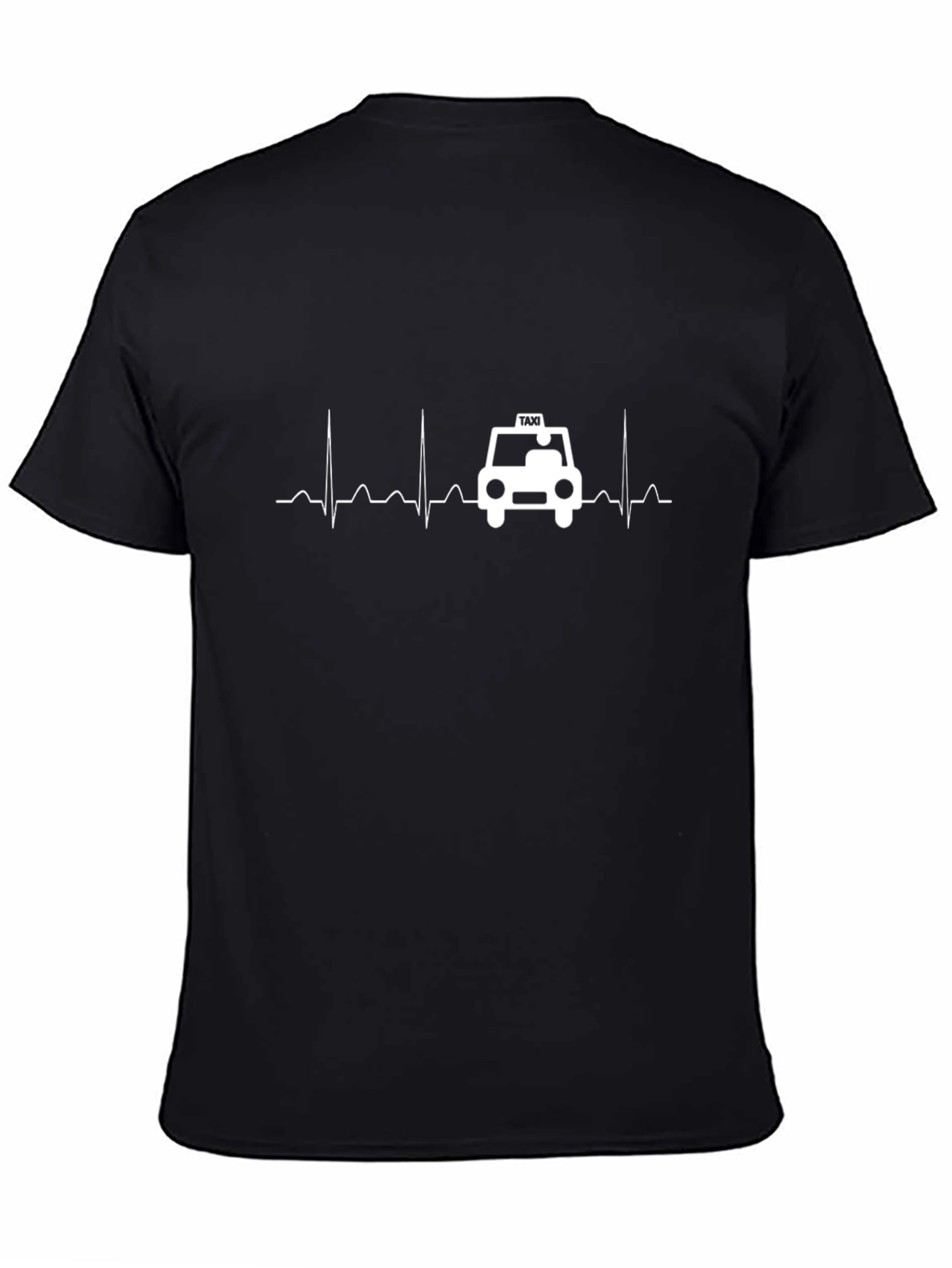Taxi Heartbeat T-Shirt - Black Graphic Tee