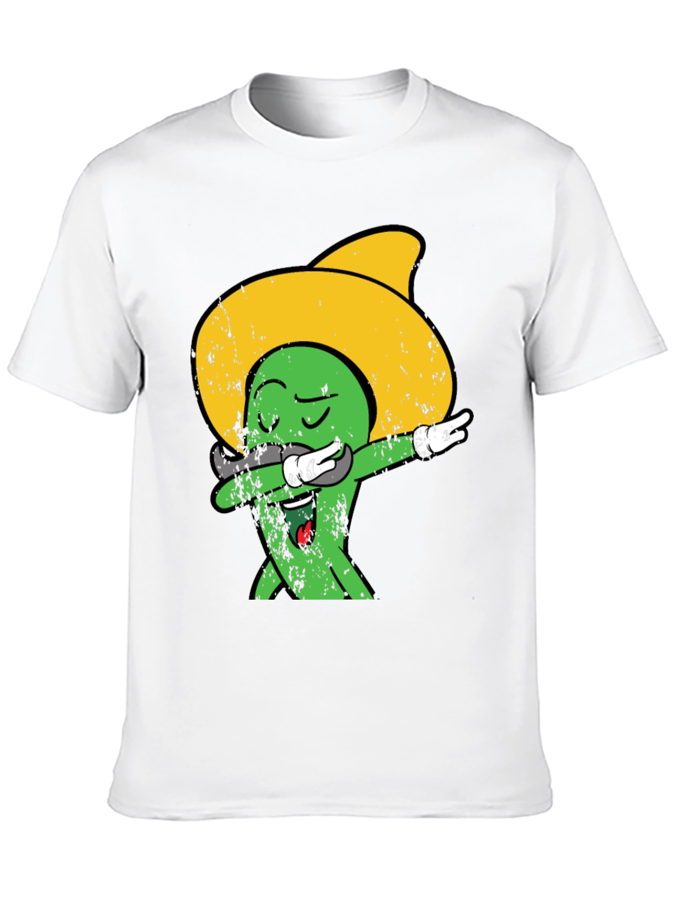 Dabbing Cactus Sombrero Graphic Tee