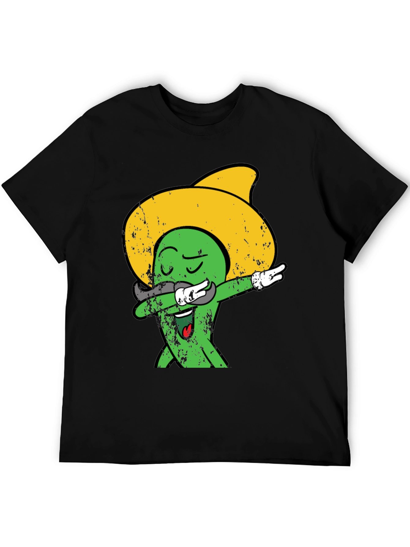Dabbing Cactus Sombrero Graphic Tee