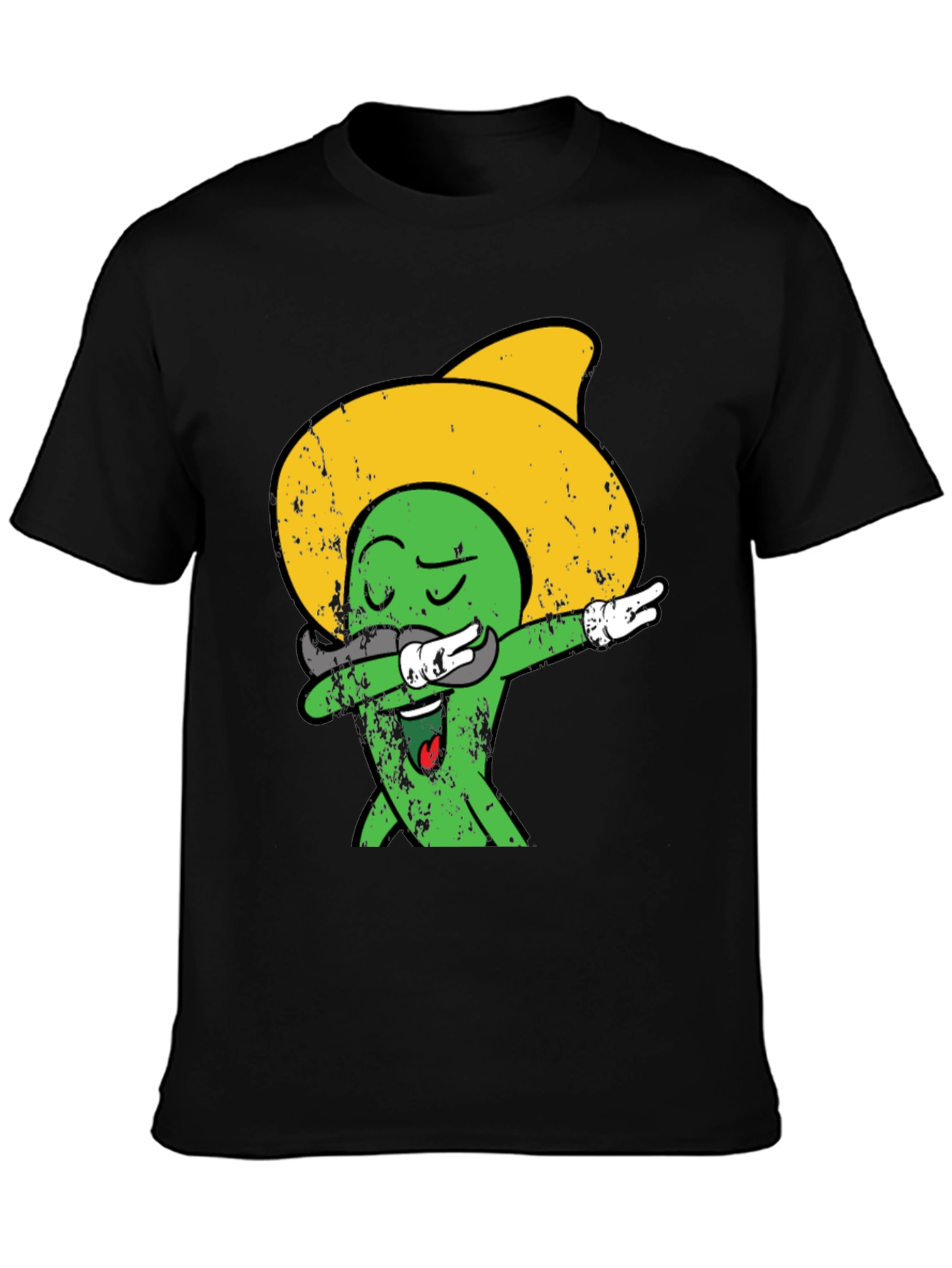 Dabbing Cactus Sombrero Graphic Tee