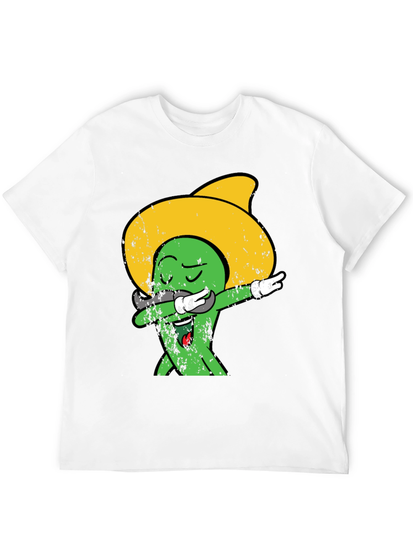 Dabbing Cactus Sombrero Graphic Tee