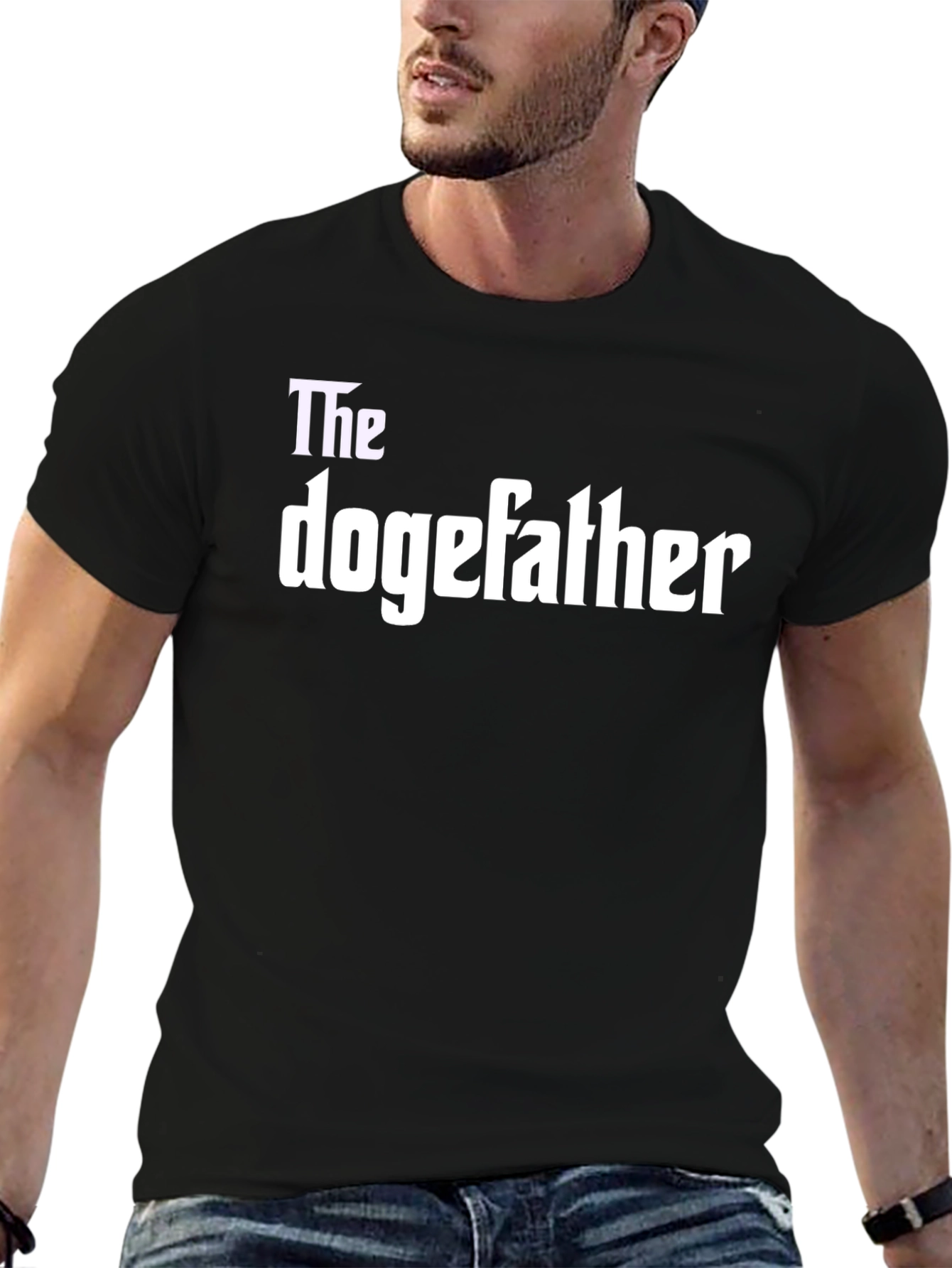 The Dogefather Black T-Shirt Novelty Graphic Tee