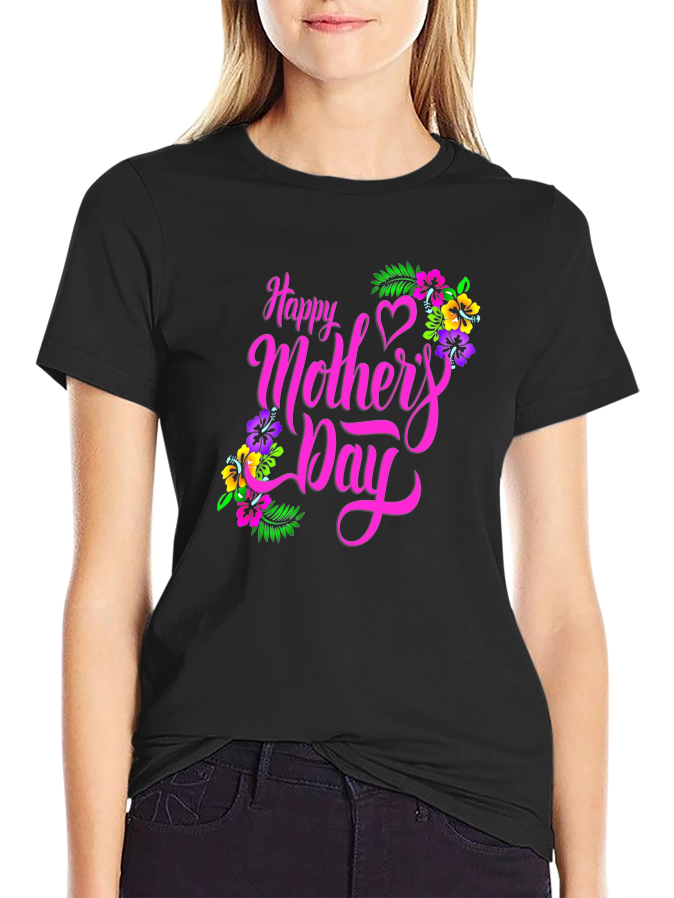 Happy Mothers Day Floral T-Shirt