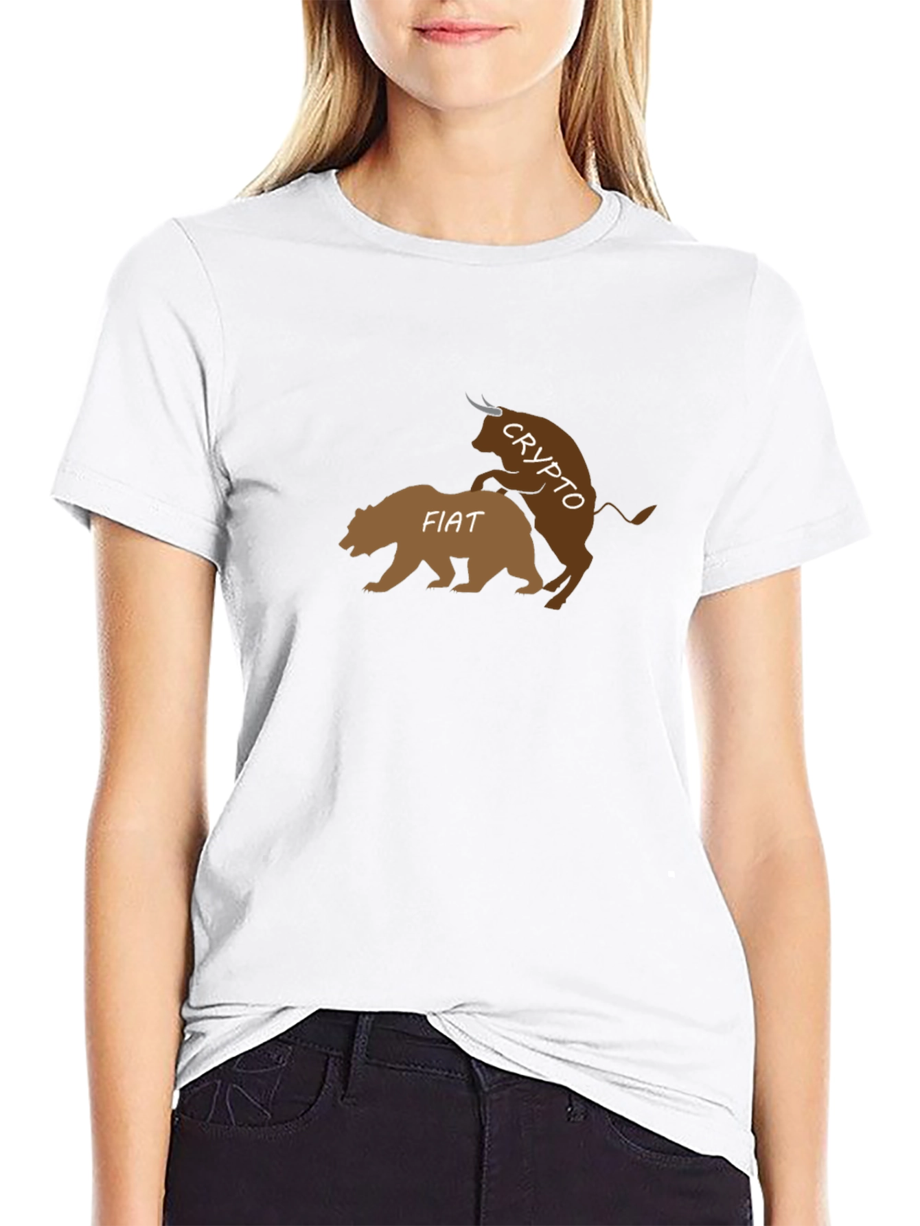Crypto Bull vs Fiat Bear T-Shirt