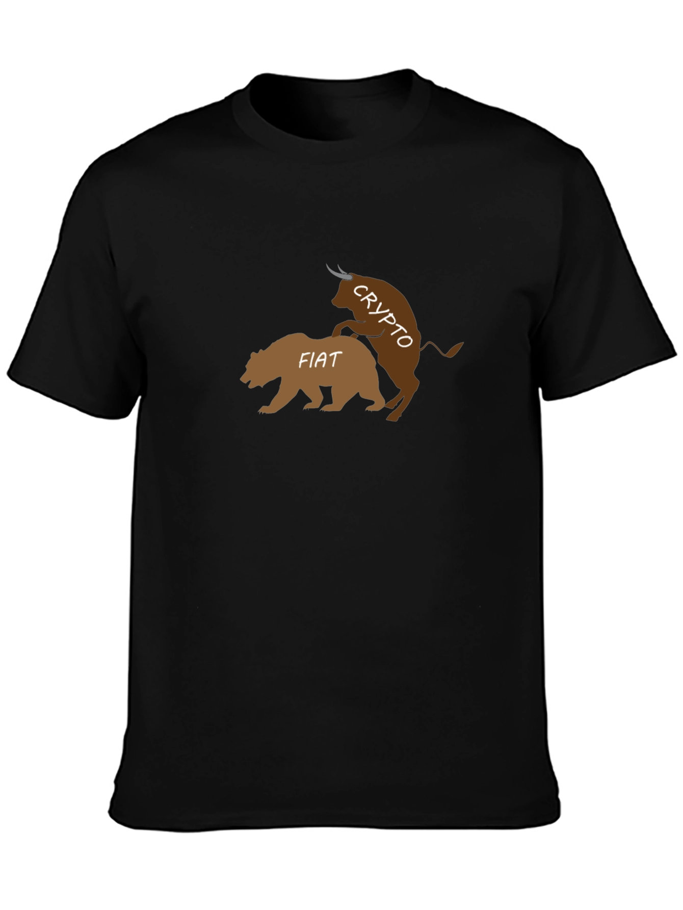 Crypto Bull vs Fiat Bear T-Shirt