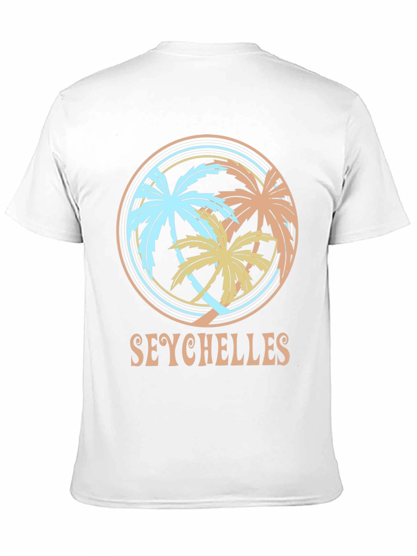 Seychelles Palm Tree Graphic Tee - Island Vibes