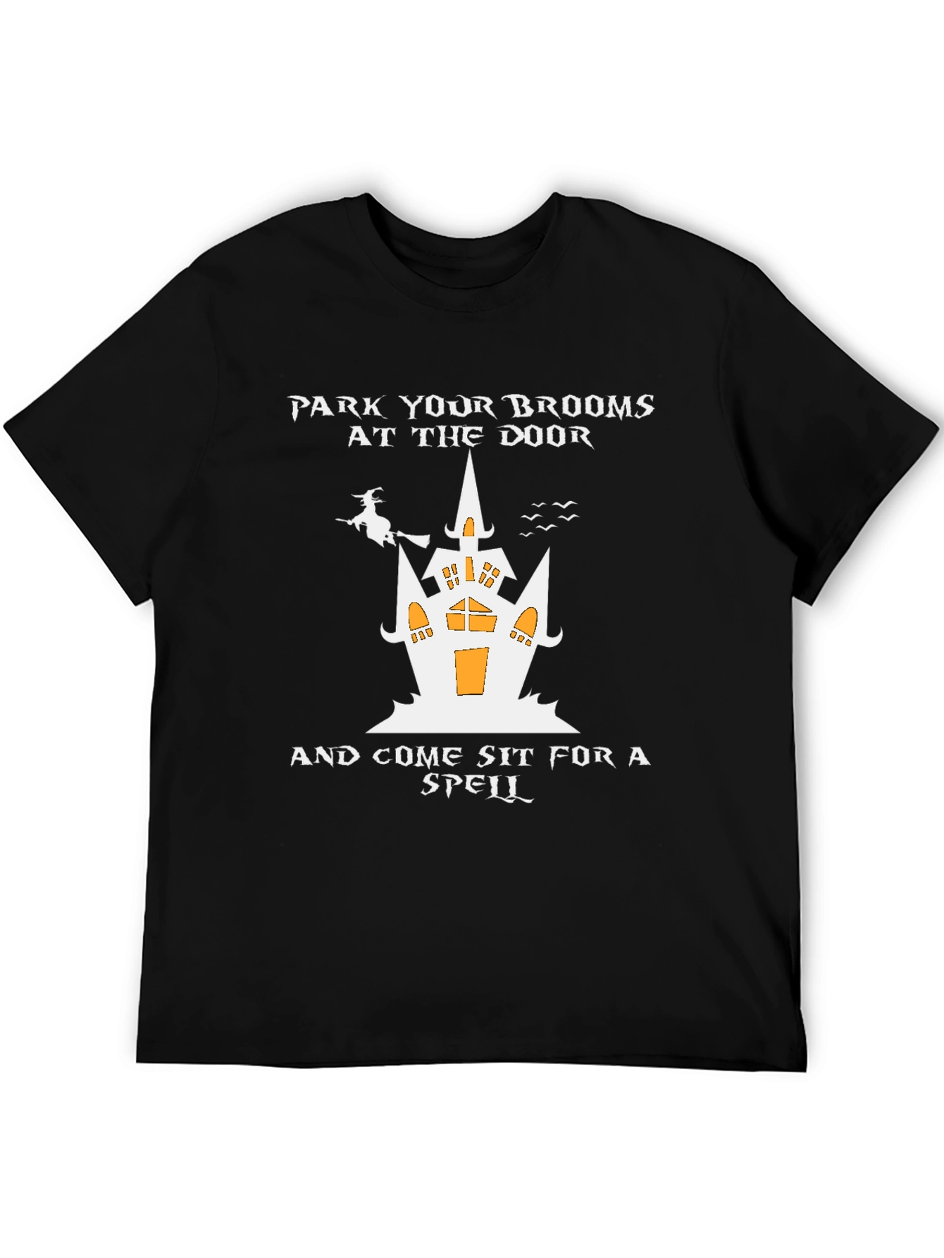 Halloween T-Shirt: Park Your Brooms