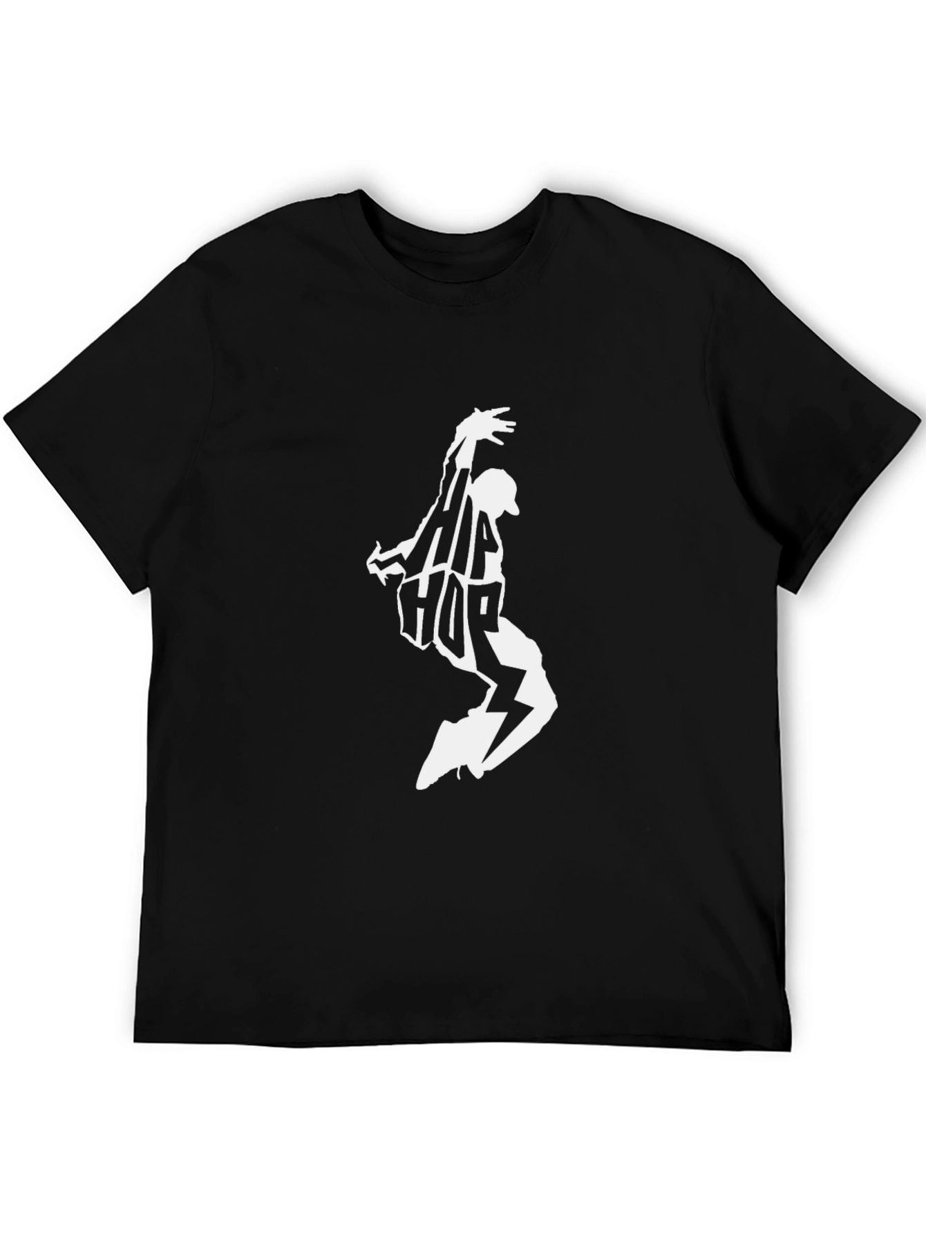 Hip Hop Dancer Graphic Black T-Shirt