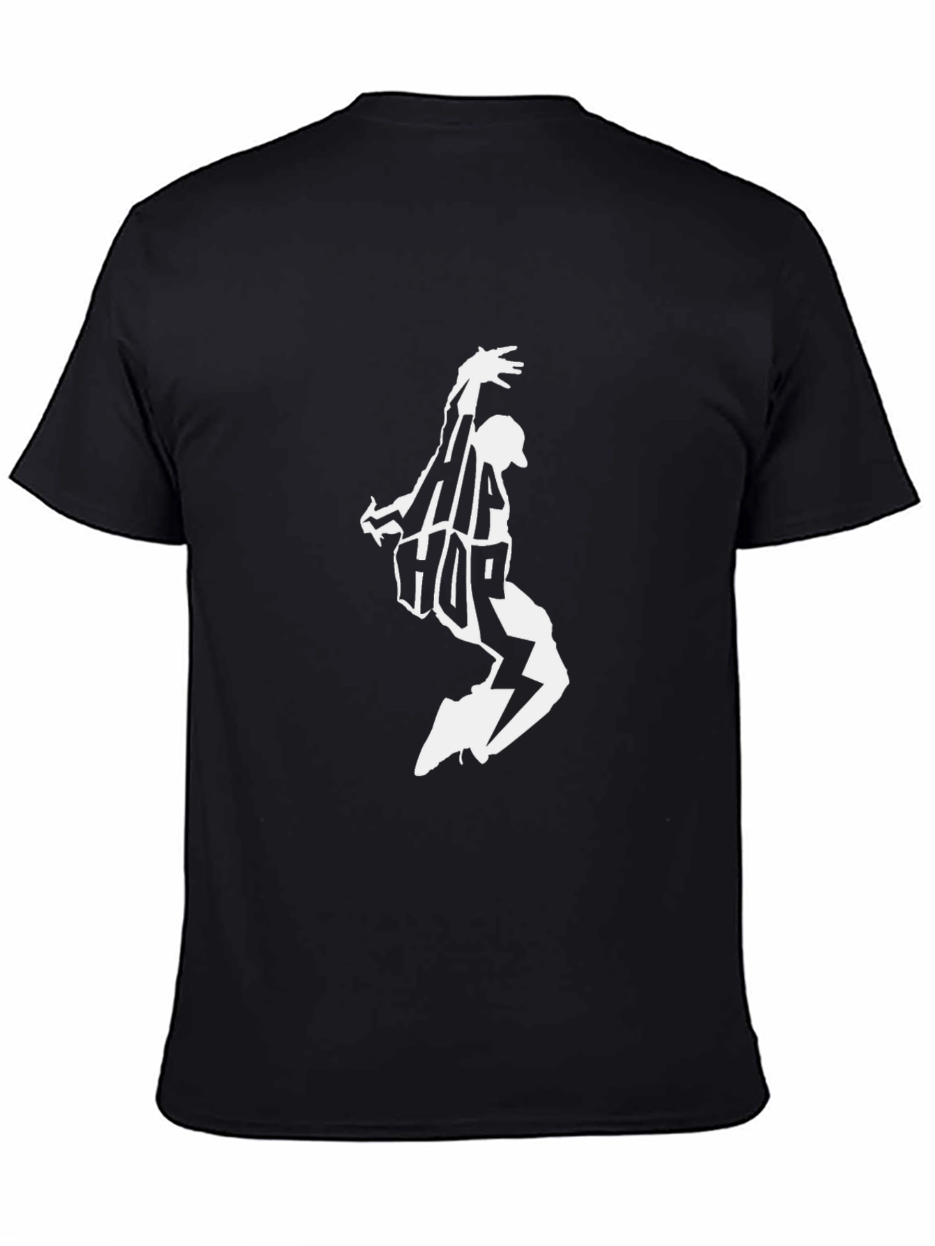 Hip Hop Dancer Graphic Black T-Shirt