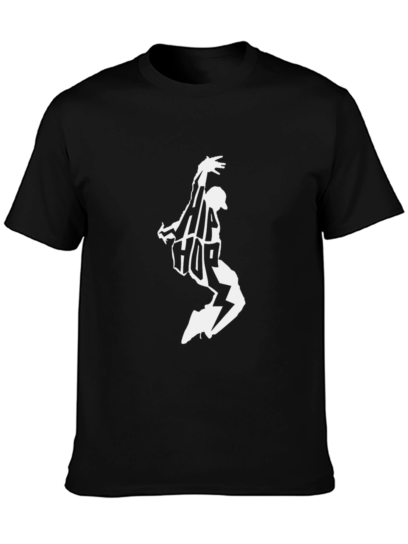 Hip Hop Dancer Graphic Black T-Shirt