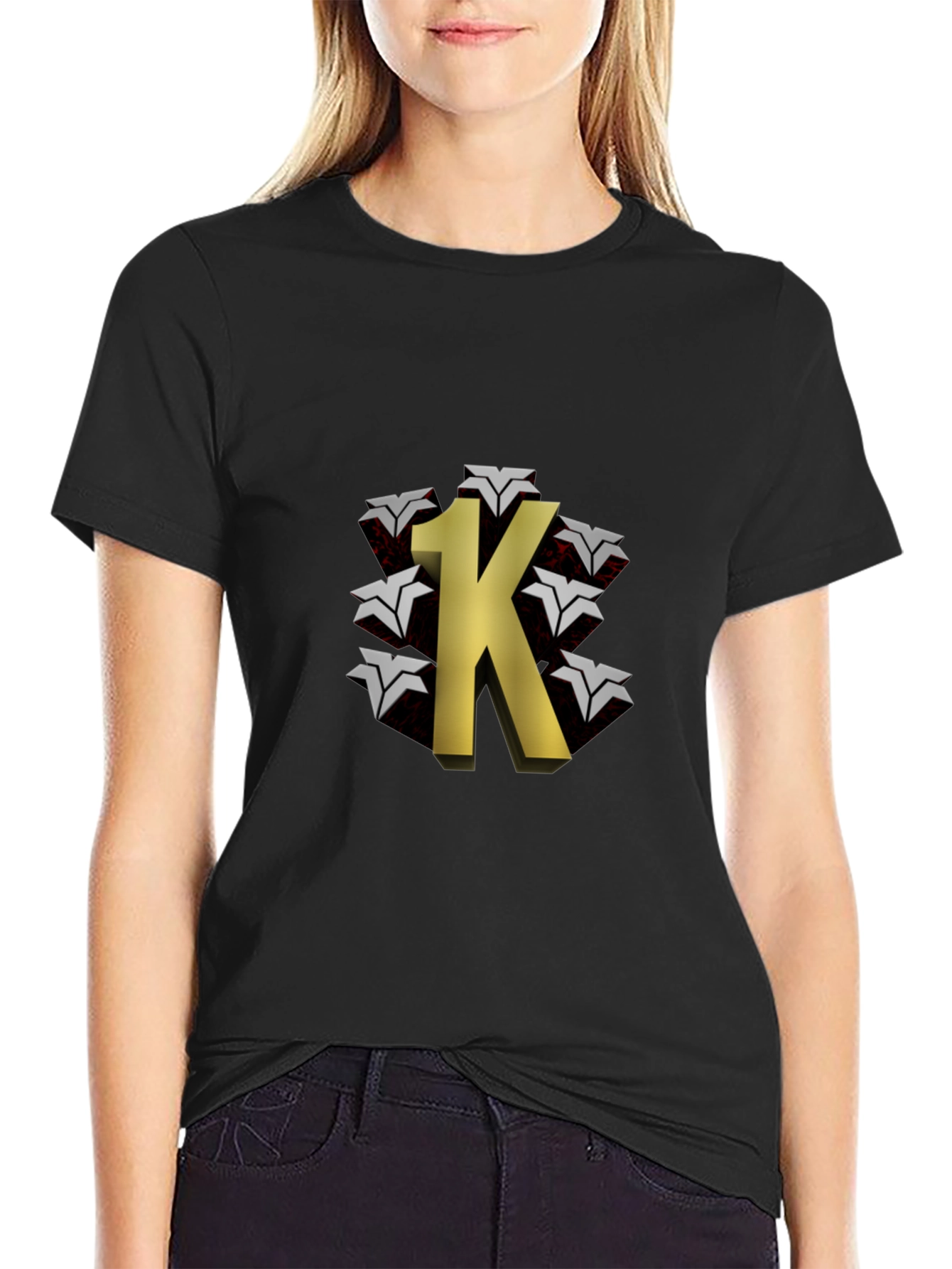 1K Graphic Black T-Shirt